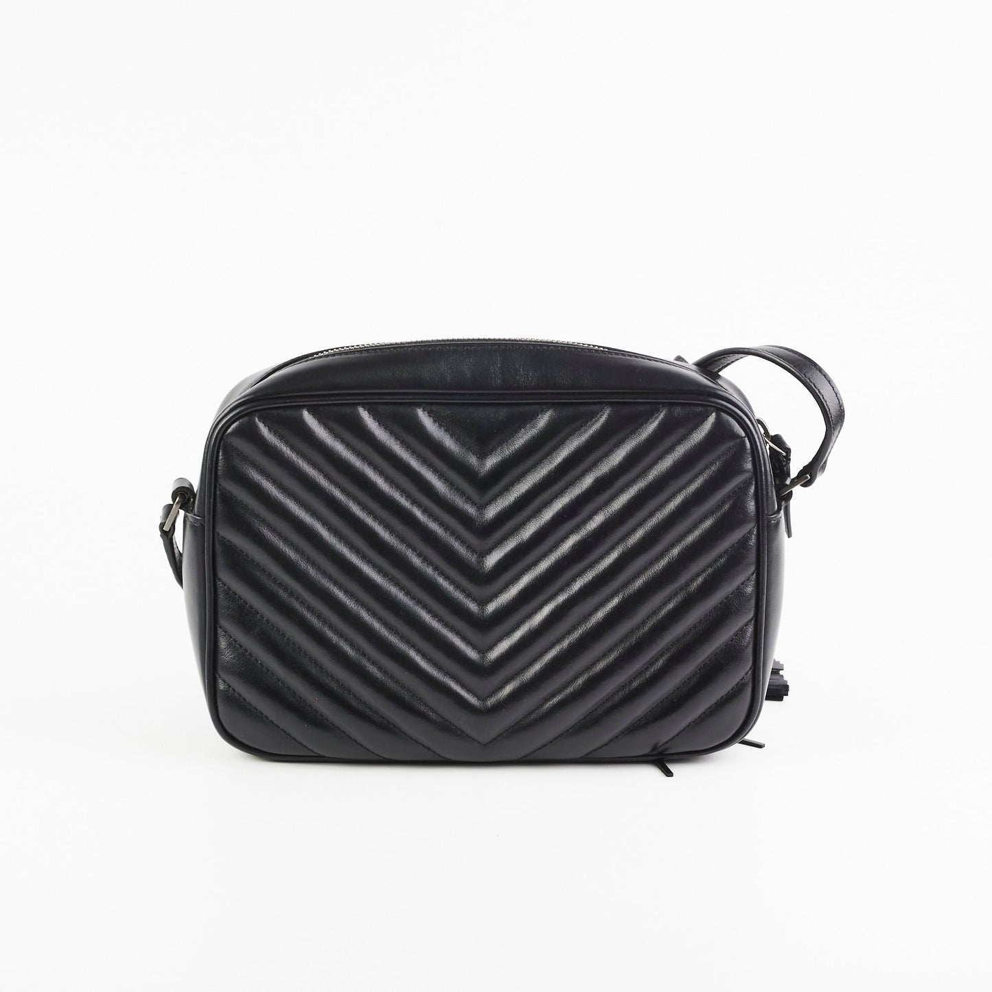 YSL Saint Laurent College Crossbody Bag Black