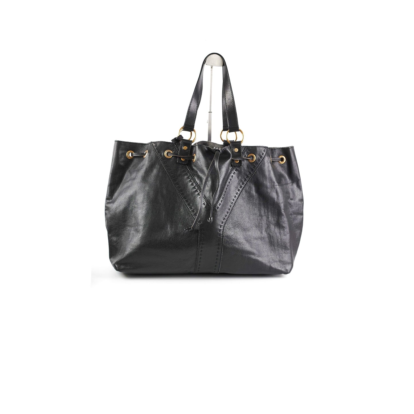 YSL Saint Laurent Reversible Double Sac Tote Black Tote Bag