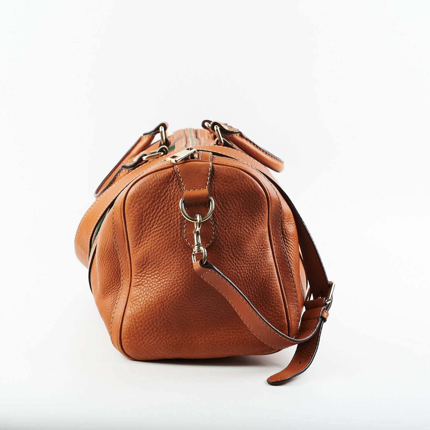 Gucci Web Crossbody Bag Brown Medium