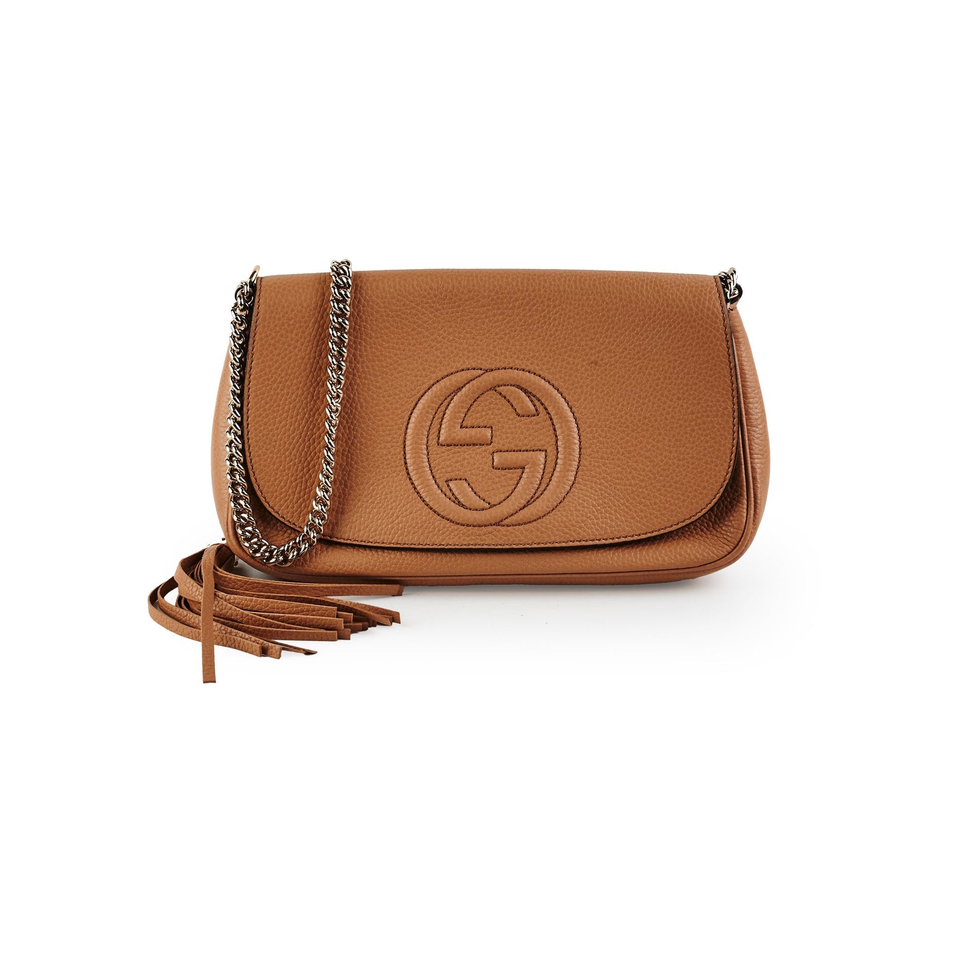 Gucci Soho Swing Bag Beige Chain Crossbody Bag
