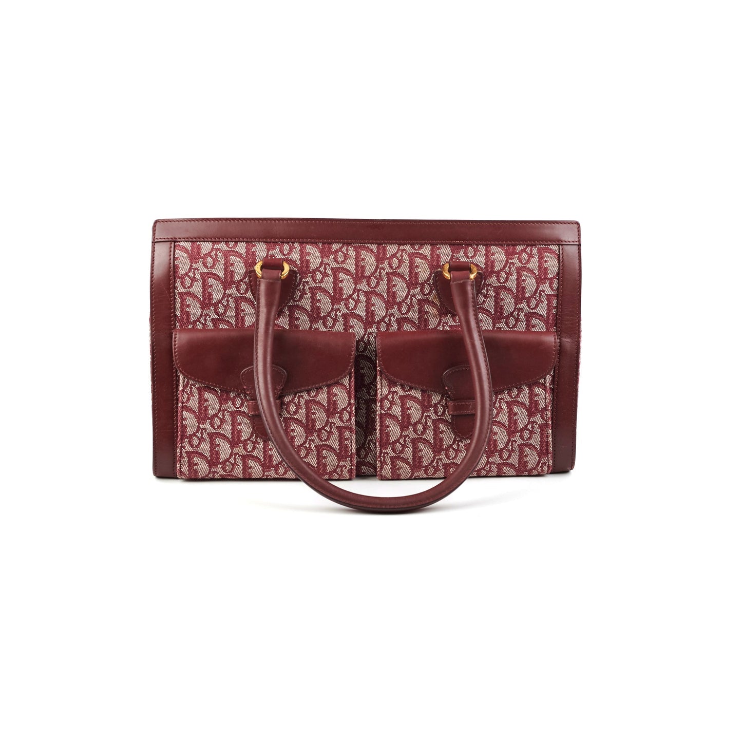 Dior Christian Trotter Tote Bag Bordeaux