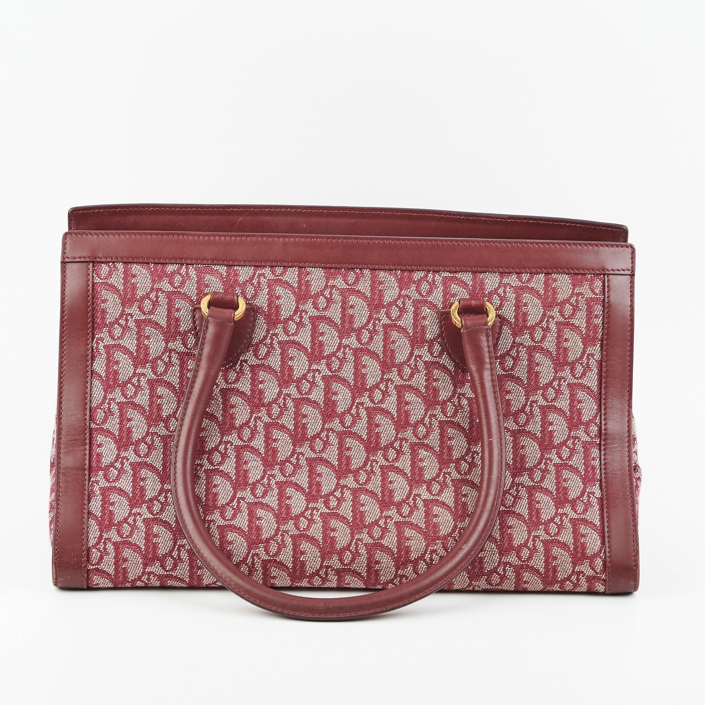 Dior Christian Trotter Tote Bag Bordeaux