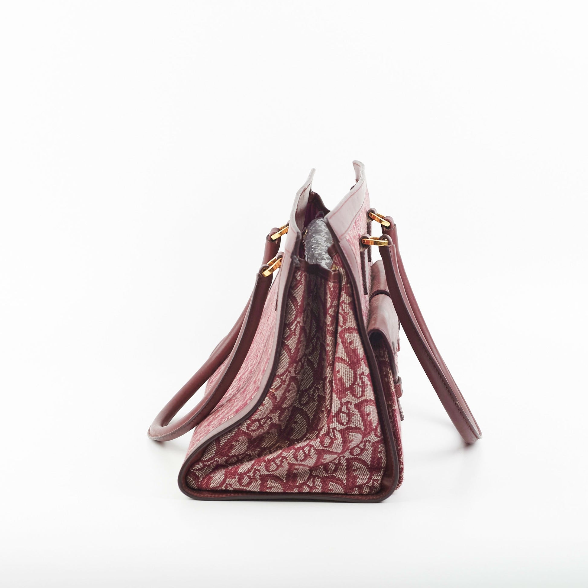 Dior Christian Trotter Tote Bag Bordeaux