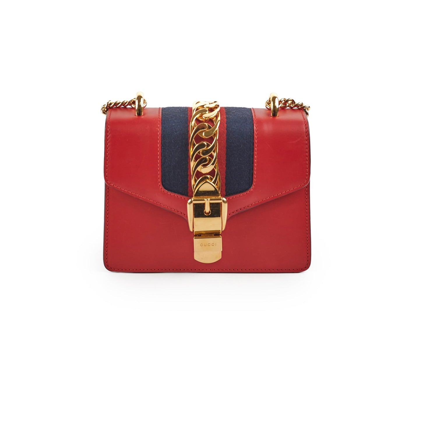 Gucci Sylvie Crossbody Bag Red Mini