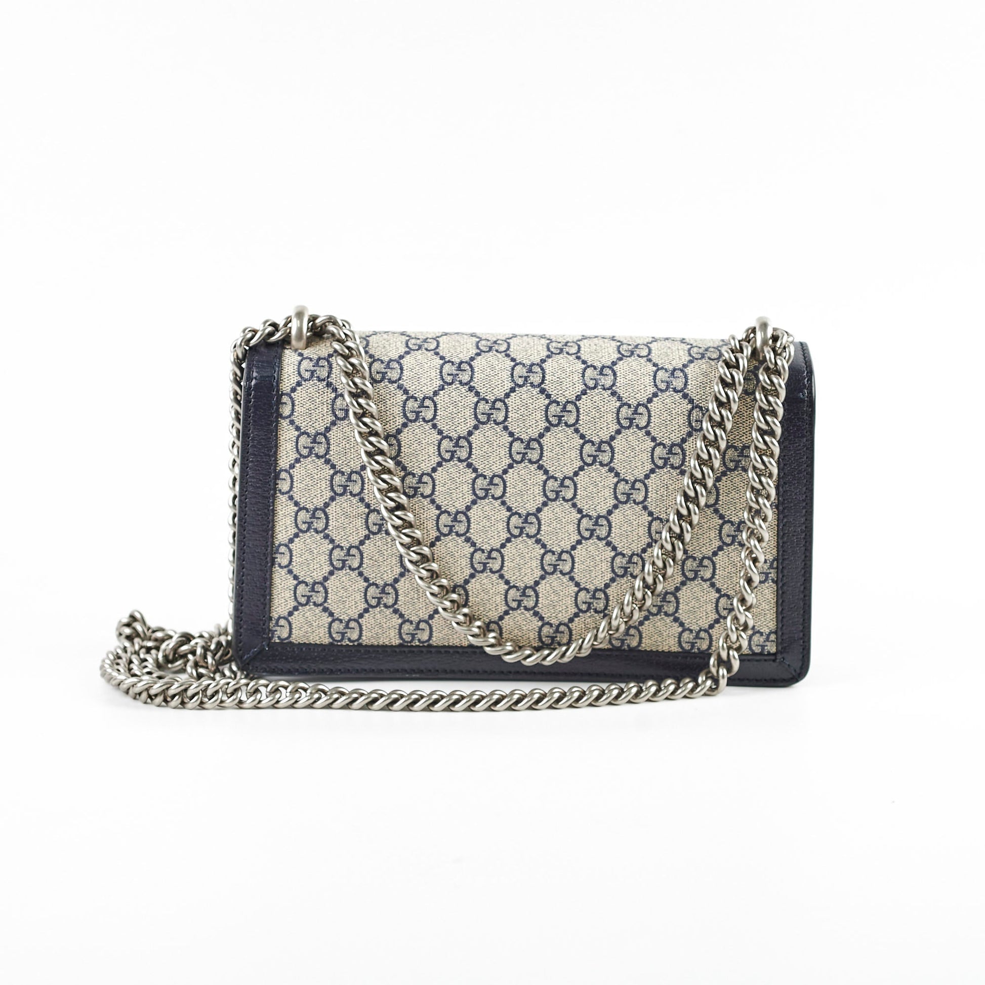 Gucci Dionysus Navy Shoulder Bag Monogram Small