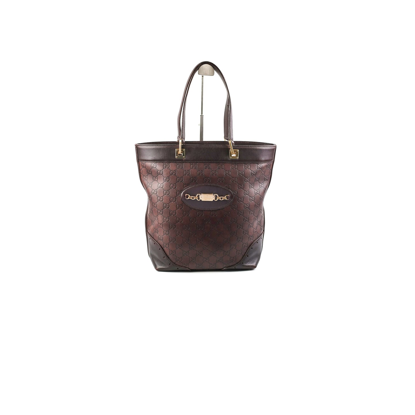 Gucci ssima Tote Bag Monogram Brown