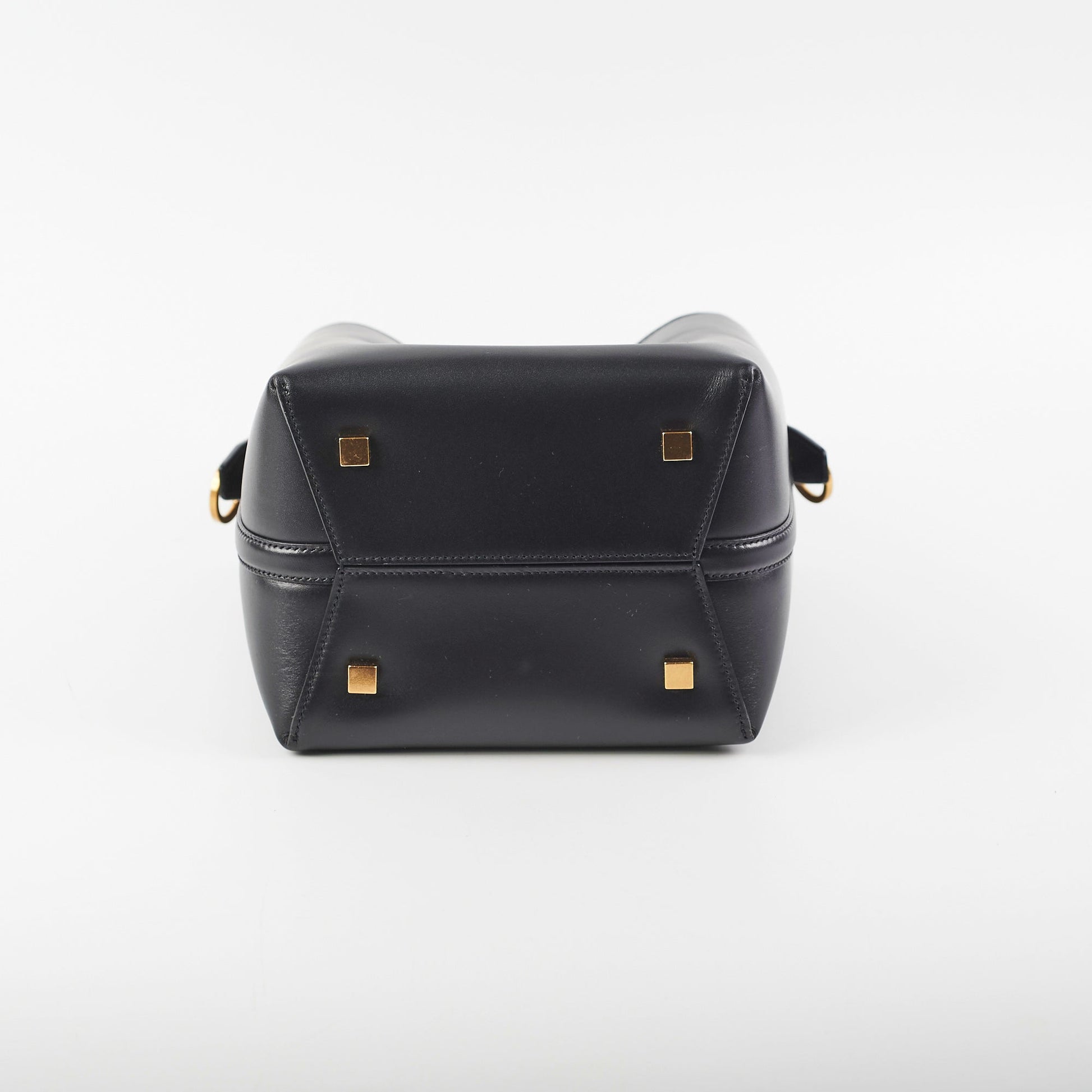 YSL Saint Laurent 17377 Saint Laurent 37 Small Black Bucket Bag