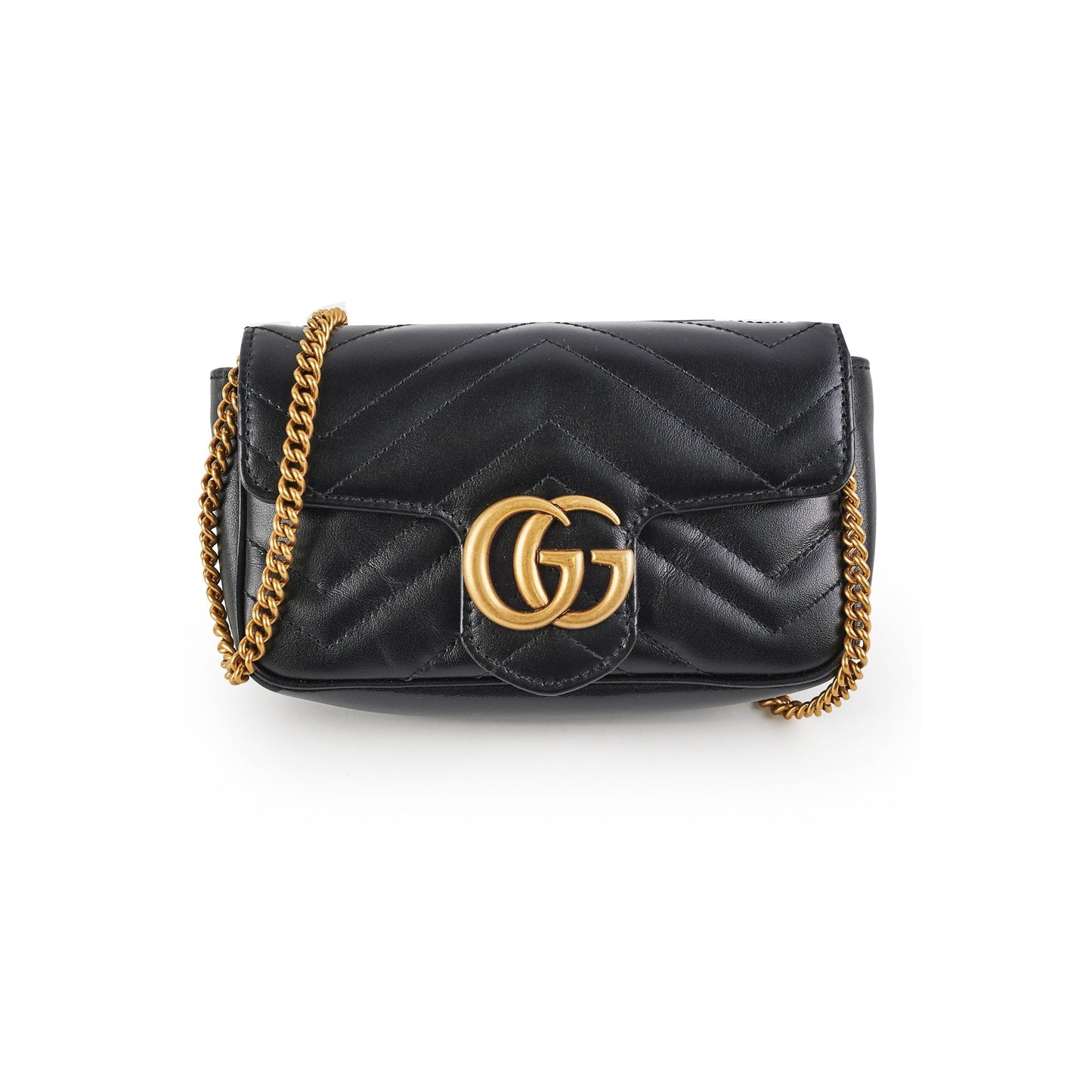 Gucci Super Marmont Crossbody Bag Black Mini Marmont Black
