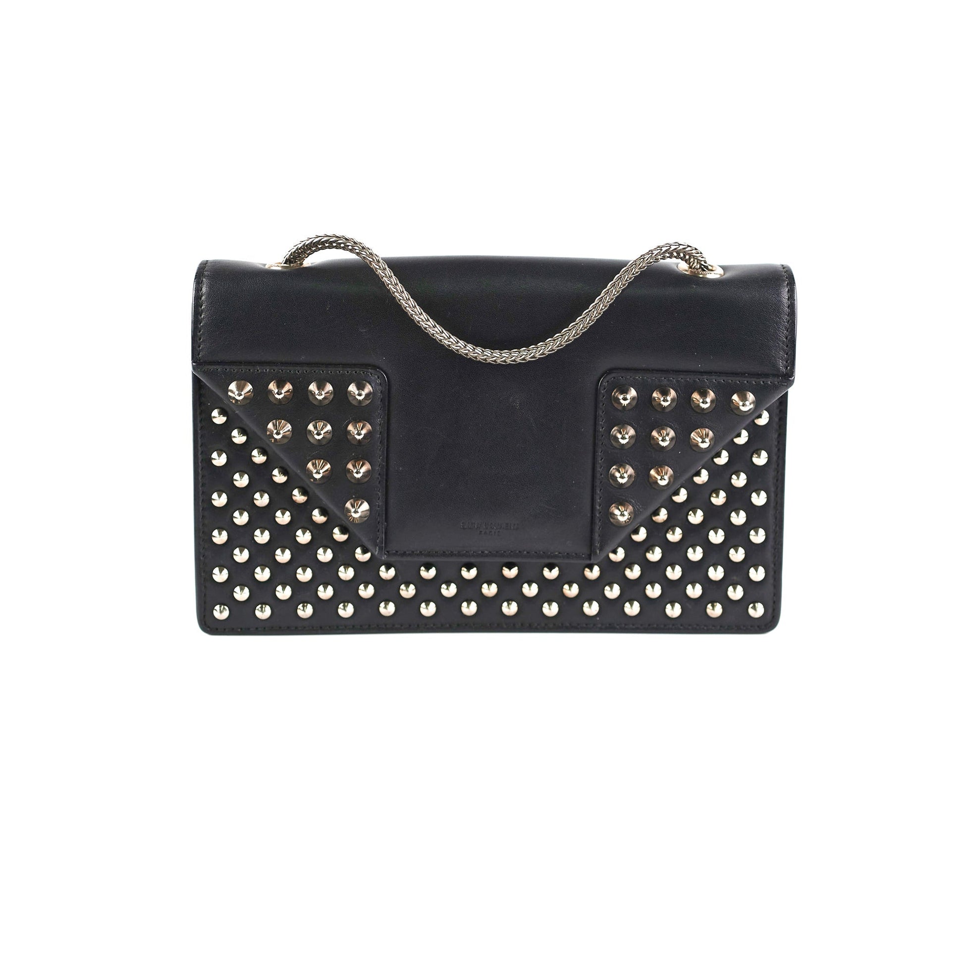 YSL Saint Laurent Studded Crossbody Bag Black
