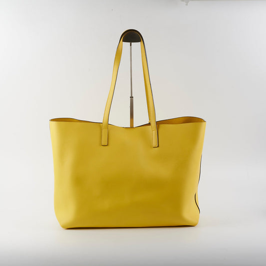 YSL Saint Laurent Calfskin Tote Bag Yellow
