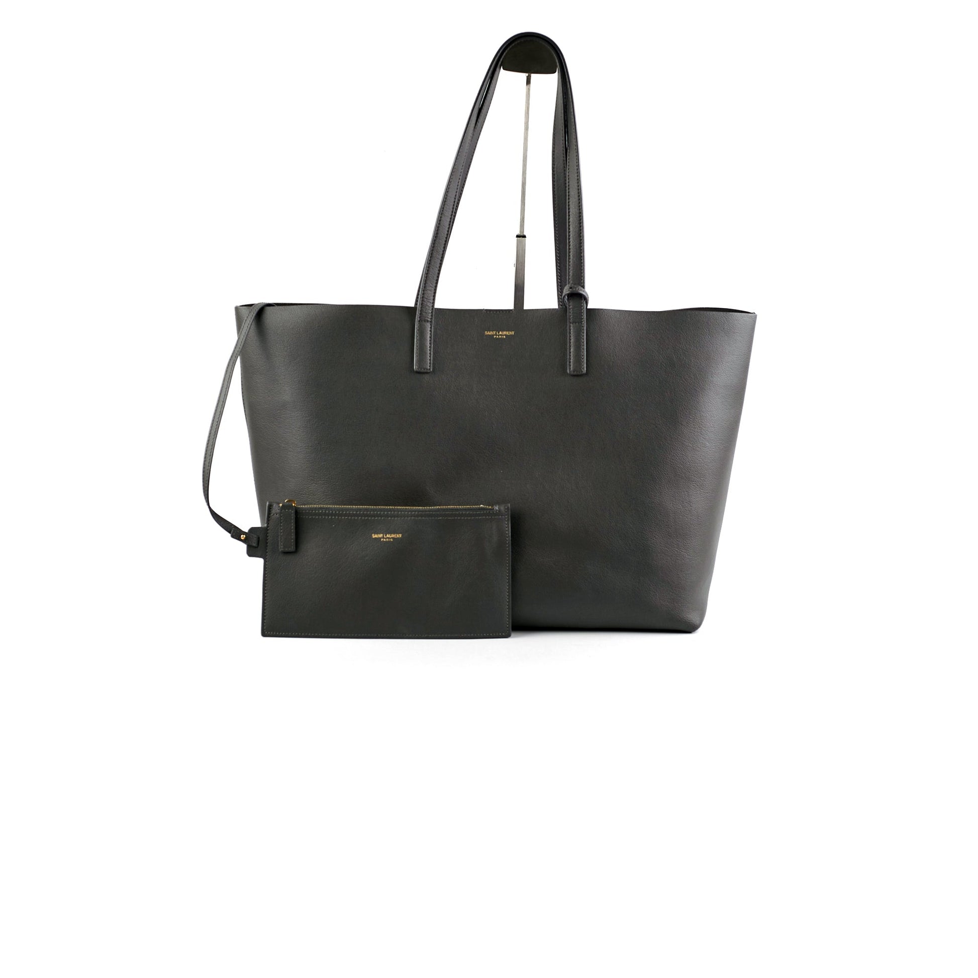 YSL Saint Laurent East West Tote Grey Gray Tote Bag