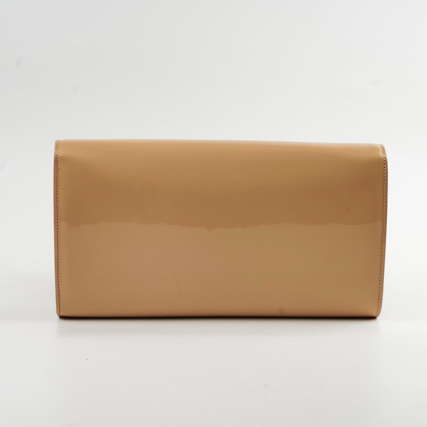 YSL Saint Laurent Clutch Clutch Patent Beige Large Clutch Bag