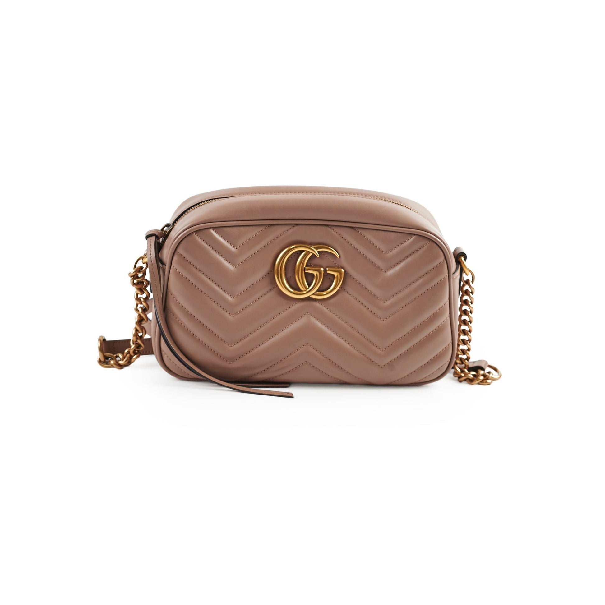 Gucci Marmont Dusty Shoulder Bag Pink Small Crossbody Bag