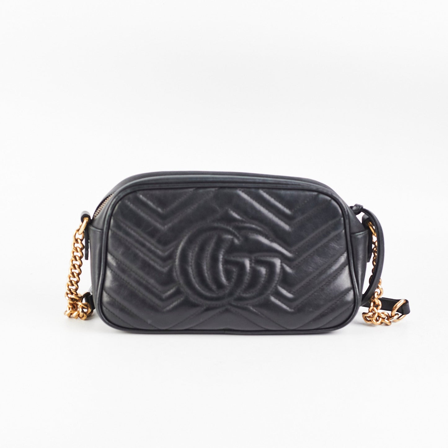 Gucci Marmont Camera Bag Blk Small Crossbody Bag