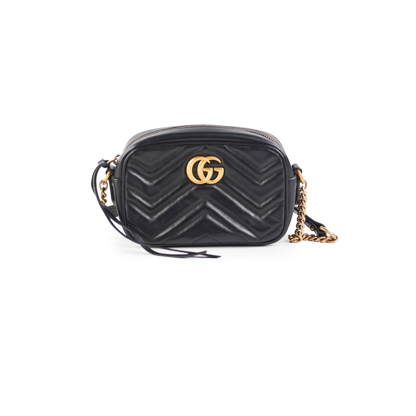 Gucci Marmont Camera Bag Black Mini Crossbody Bag Camera Bag