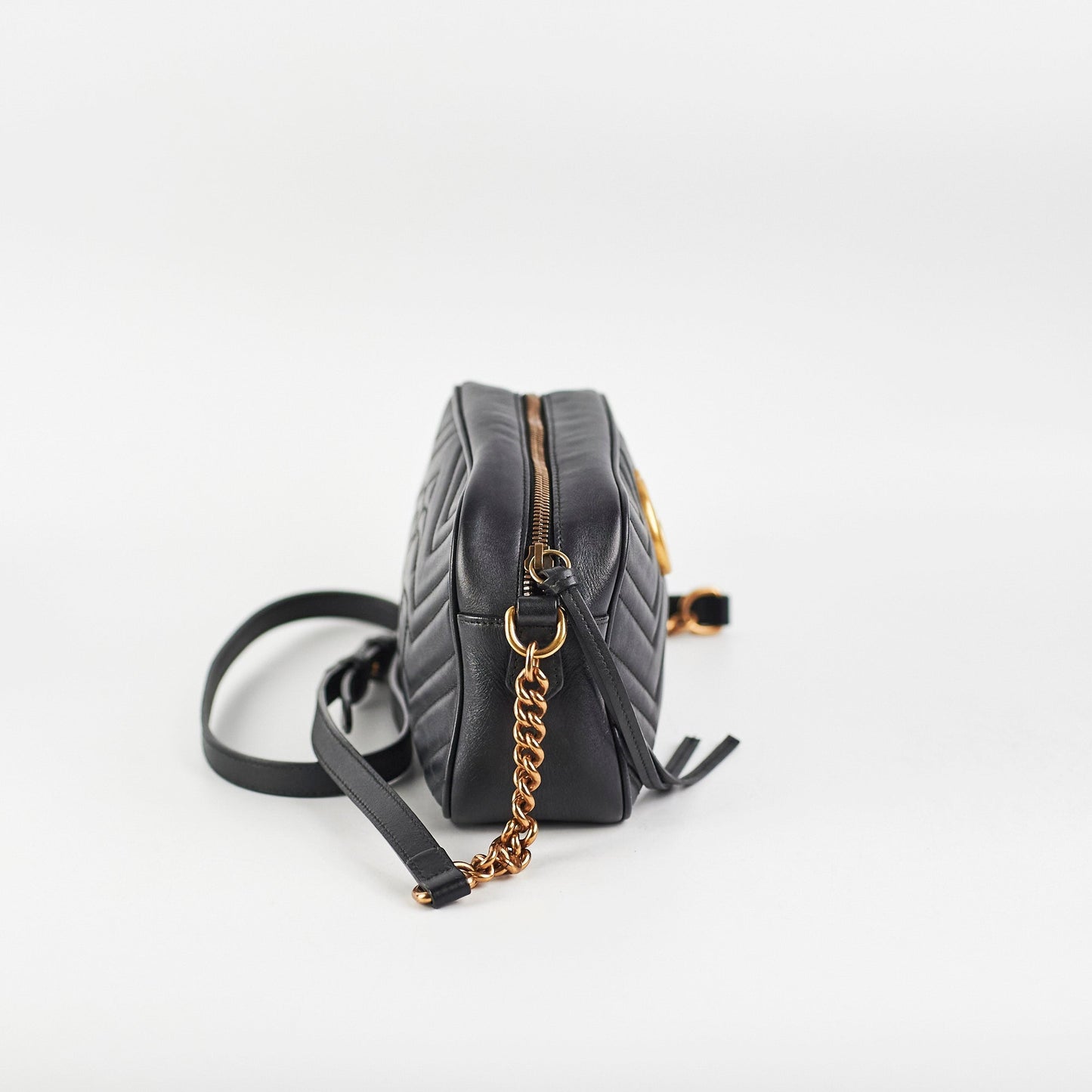 Gucci Marmont Crossbody Bag Black Small Marmont Black