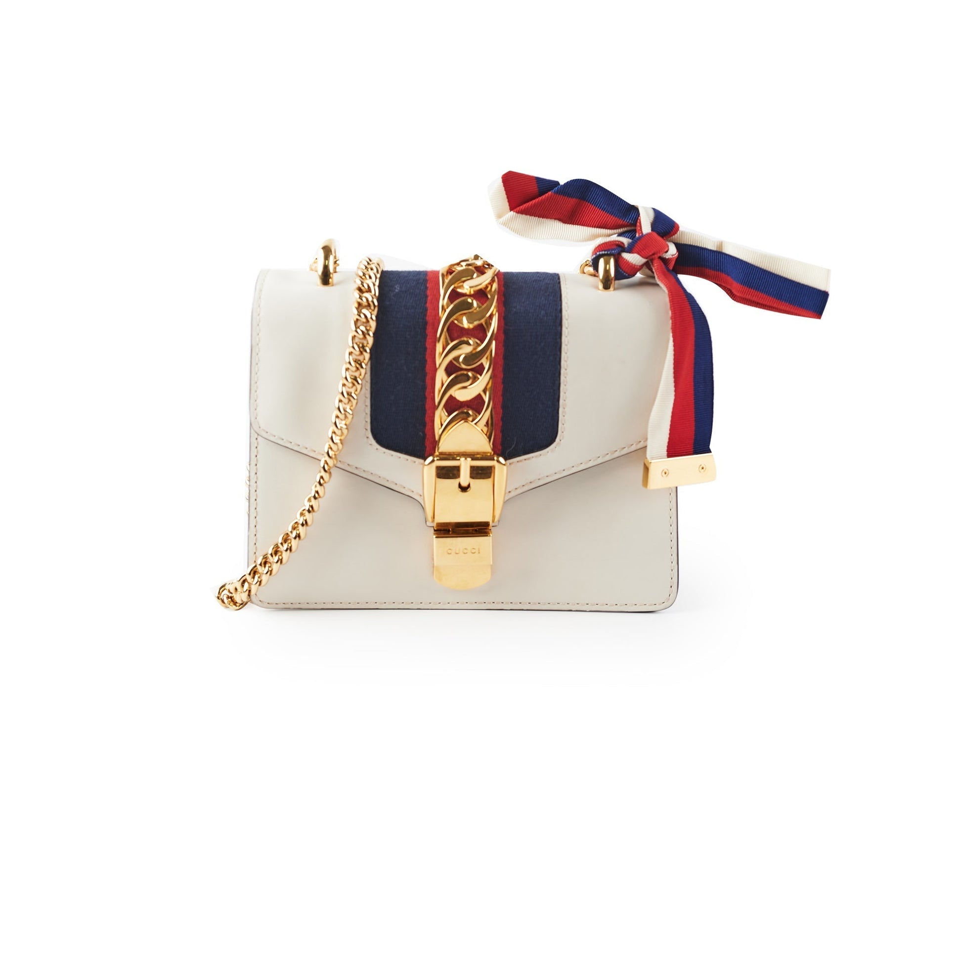 Gucci Sylvie Bag Cream Mini Crossbody Bag