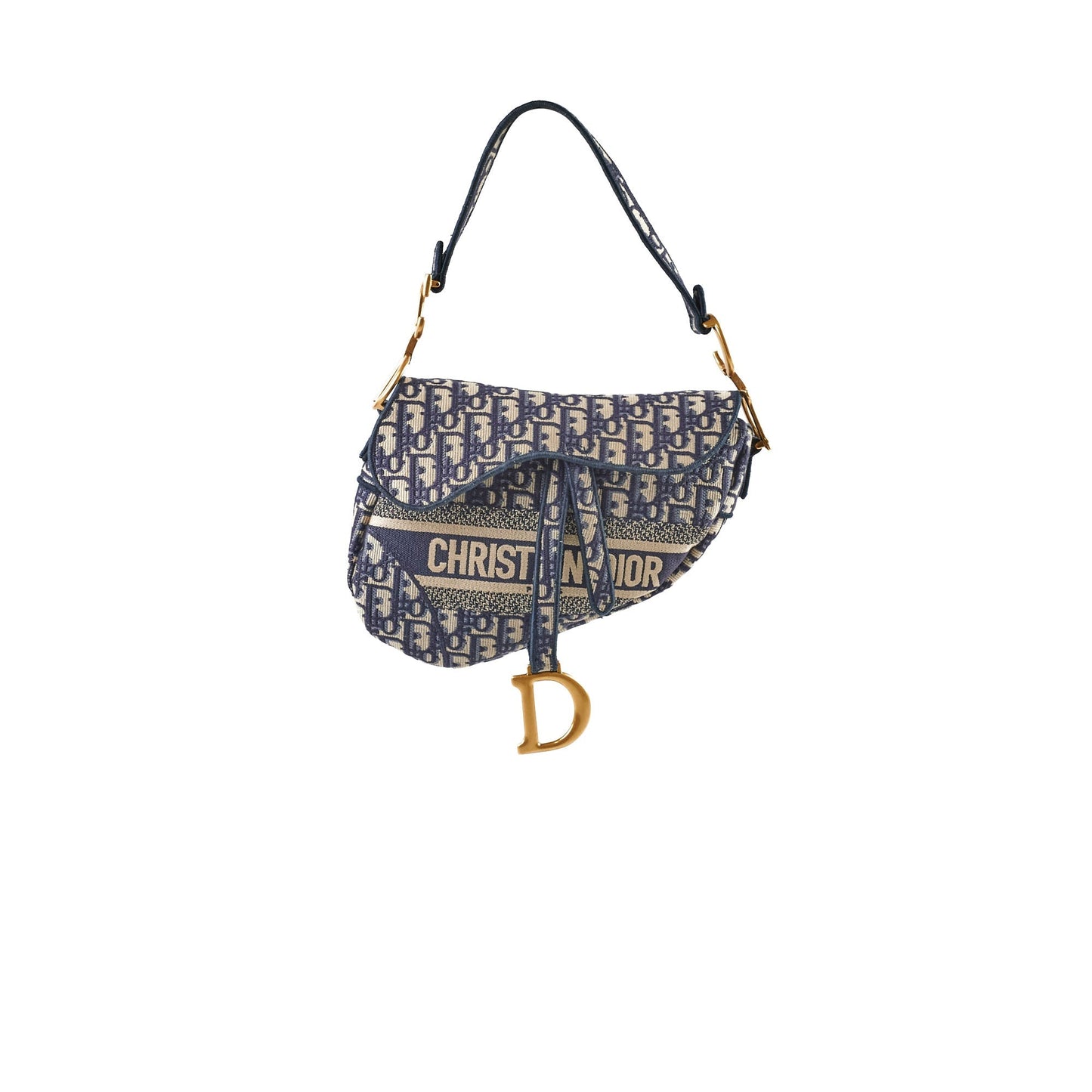 Dior Christian Saddle Bag Oblique Crossbody Bag