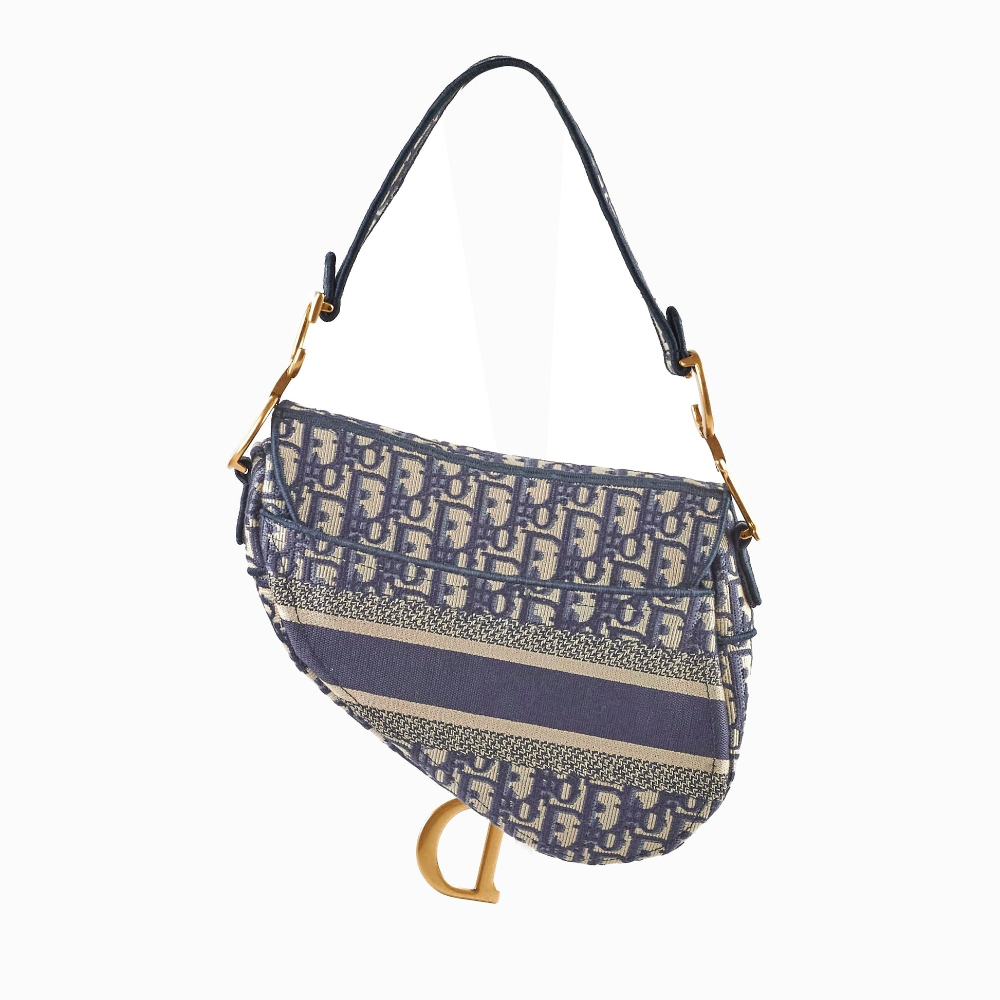 Dior Christian Saddle Bag Oblique Crossbody Bag