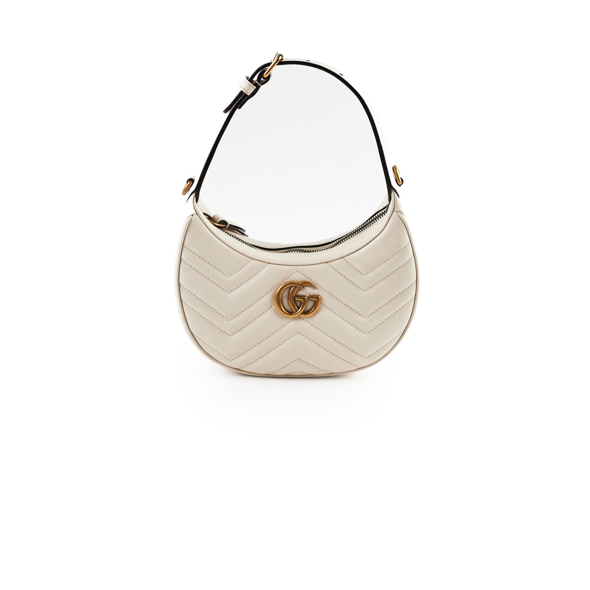 Gucci Marmont Shoulder Bag Ivory Mini Crossbody Bag