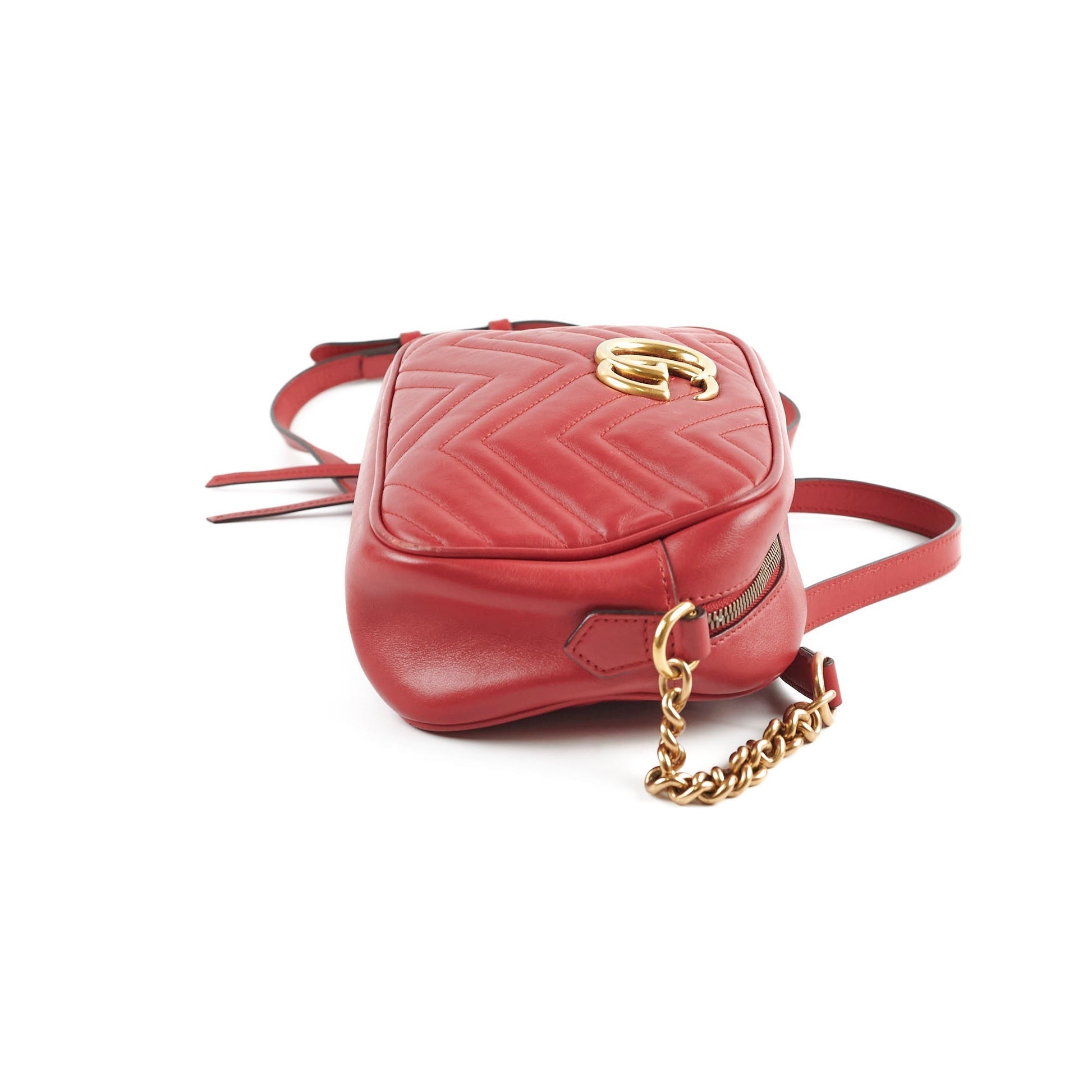 Gucci Marmont Camera Bag Red Small Crossbody Bag