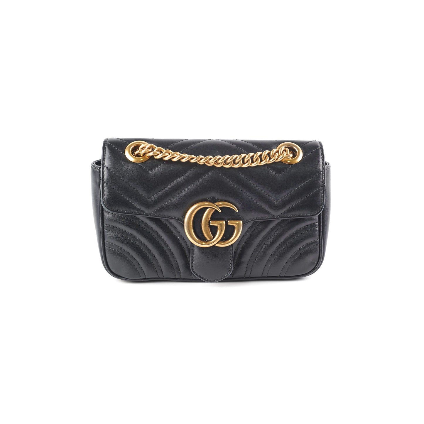 Gucci Marmont Shoulder Bag Black Small Crossbody Bag