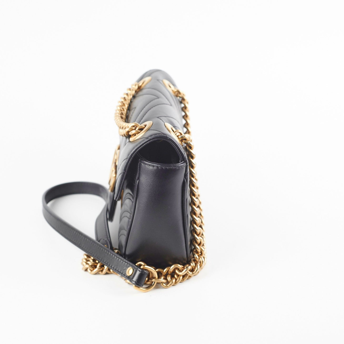 Gucci Marmont Shoulder Bag Black Small Crossbody Bag