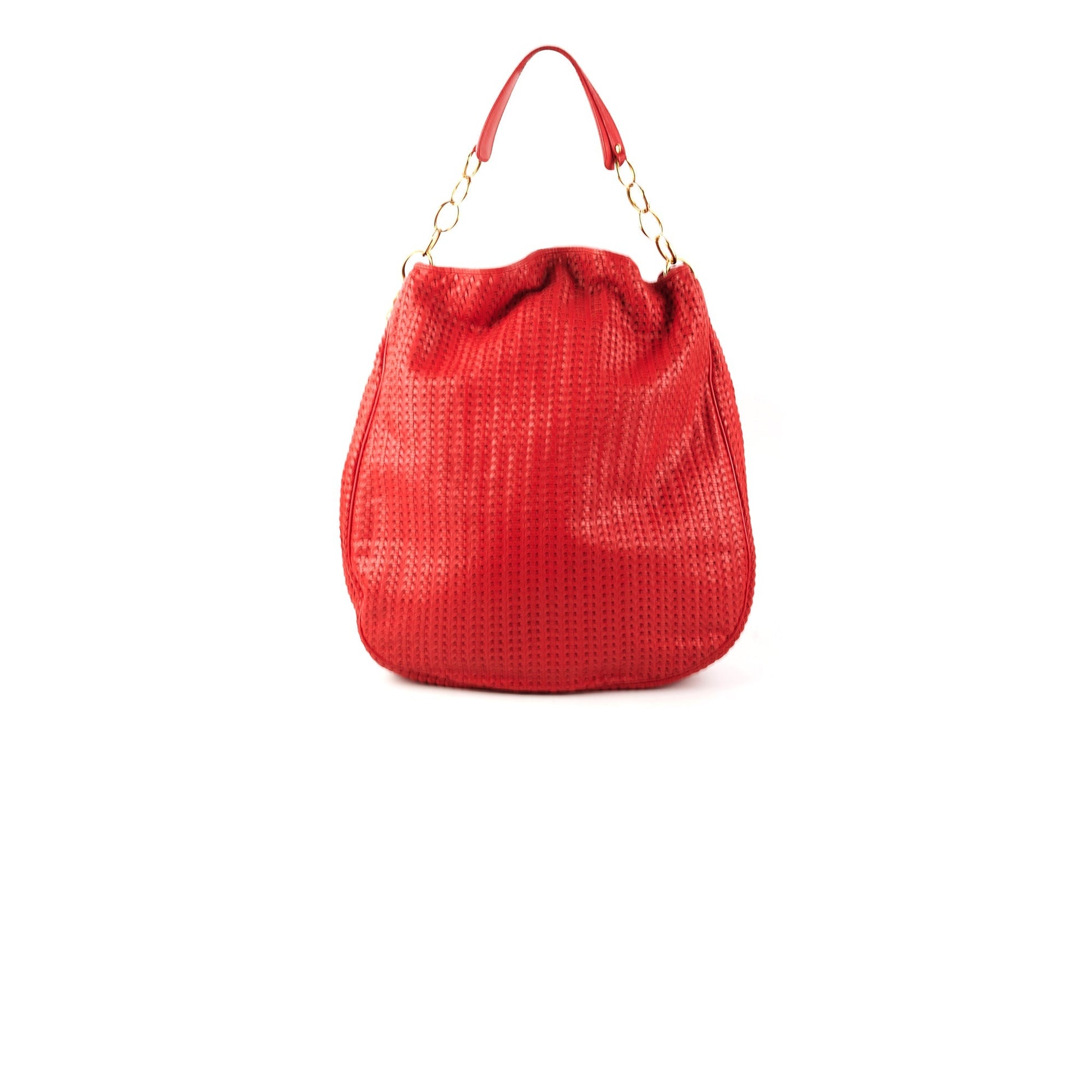 Dior Lady Soft Shopper Tote Red Shoulder Bag