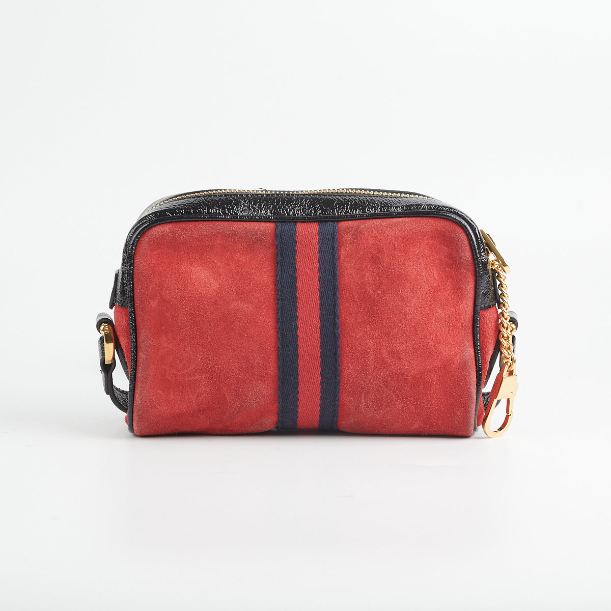 Gucci Nubuck Camera Bag Red Travel Bag