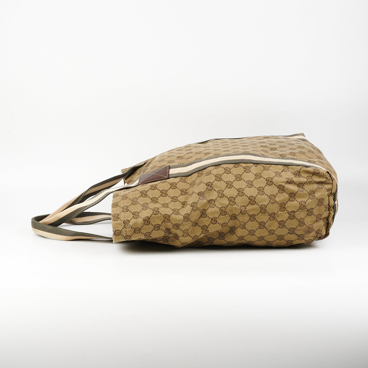 Gucci Tote Canvas Green Tote Bag