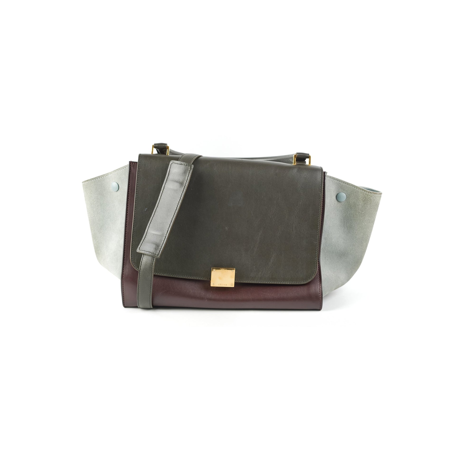 Luxury Trapeze Two Toned Bag Travel Bag