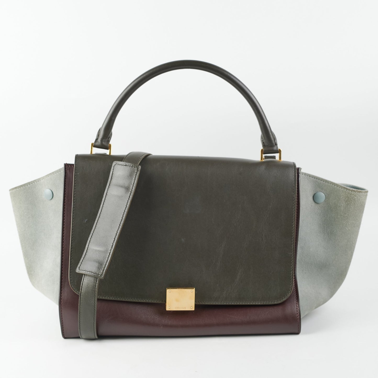 Luxury Trapeze Two Toned Bag Travel Bag