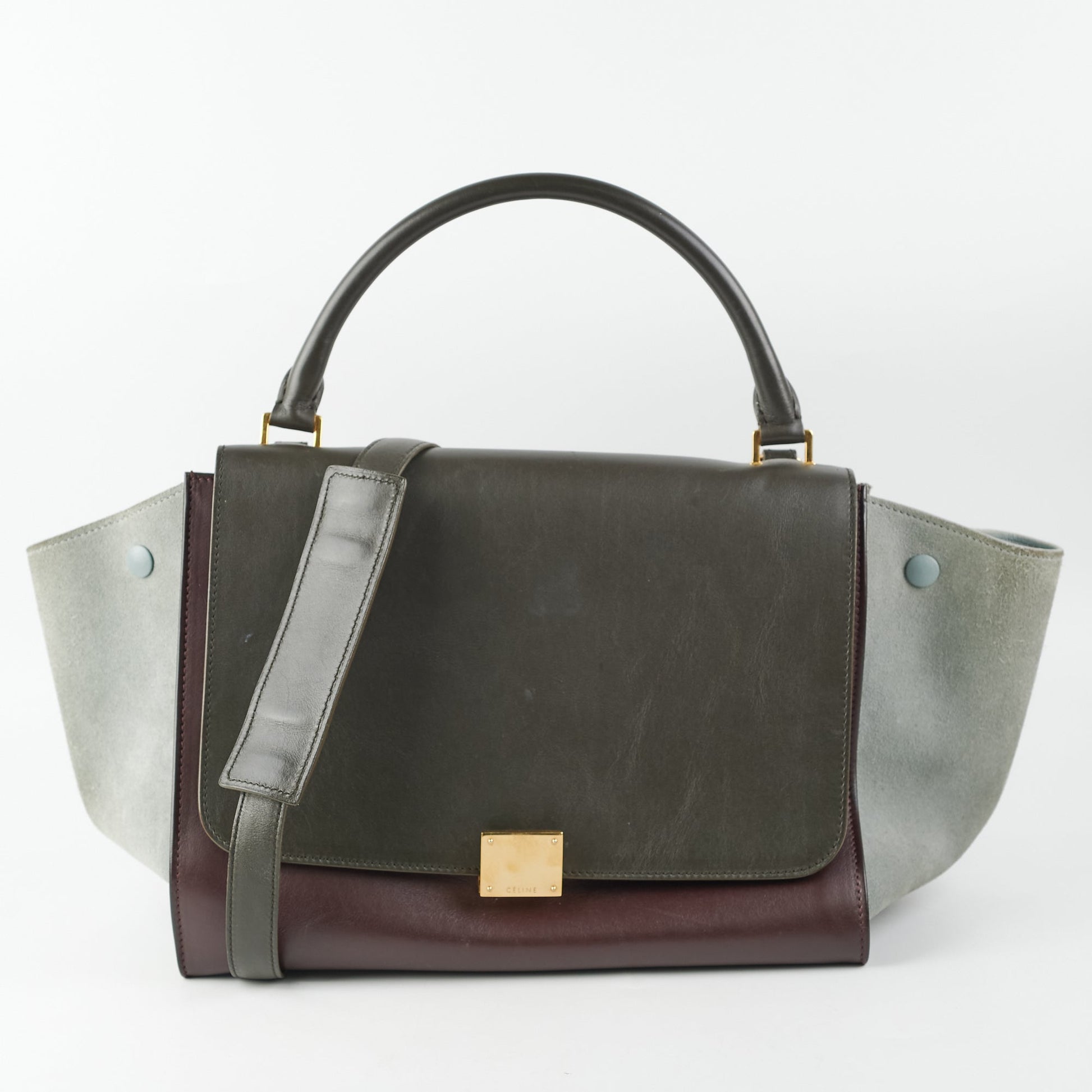 Luxury Trapeze Two Toned Bag Travel Bag