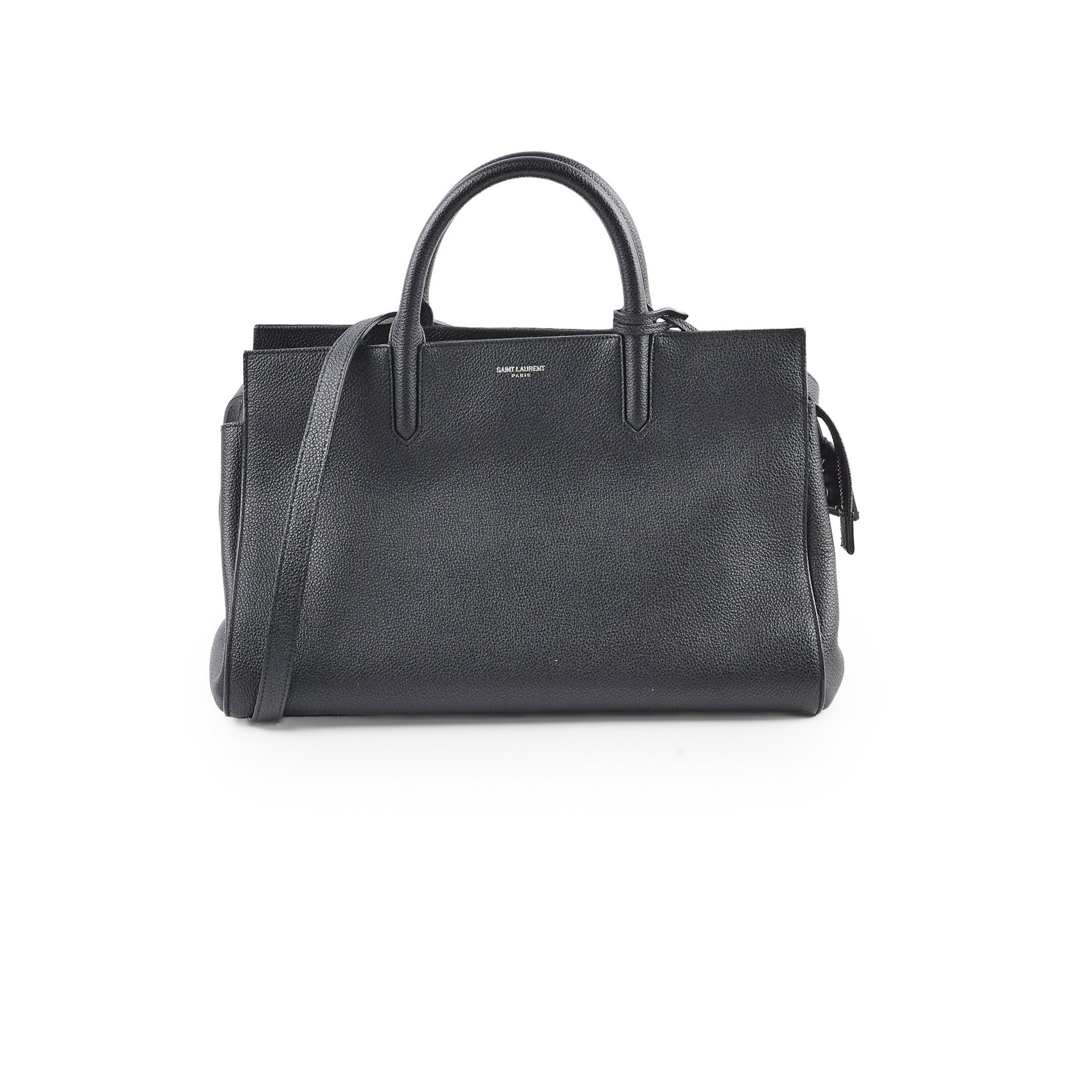 YSL Saint Laurent Cabas Rive Gauche Tote Black Shoulder Bag