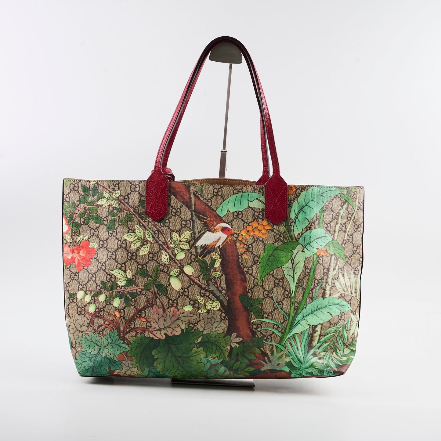 Gucci Supreme Tian Tote Monogram Medium Tote Bag