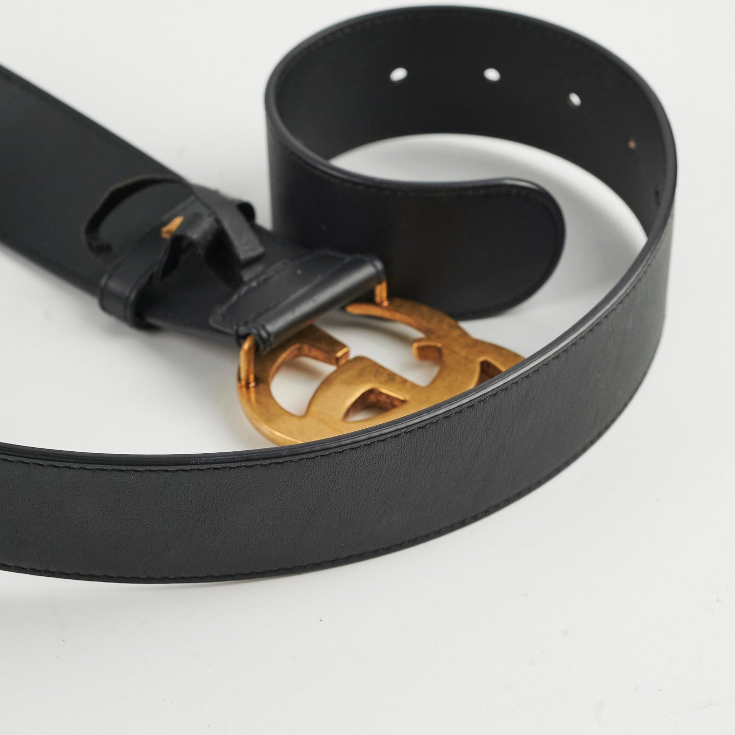 Gucci Marmont Wide Belt Handbag Black Accessory