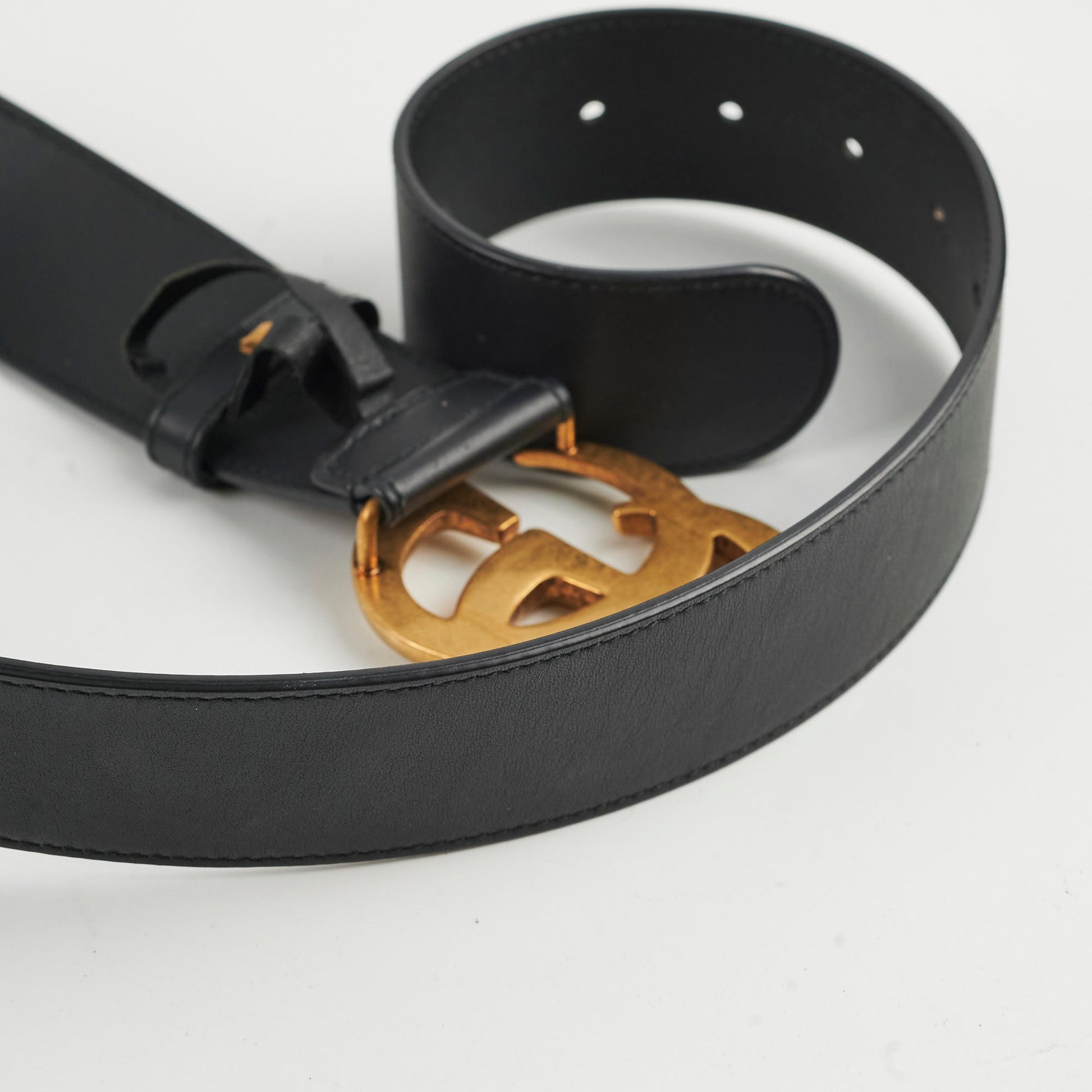 Gucci Marmont Wide Belt Handbag Black Accessory