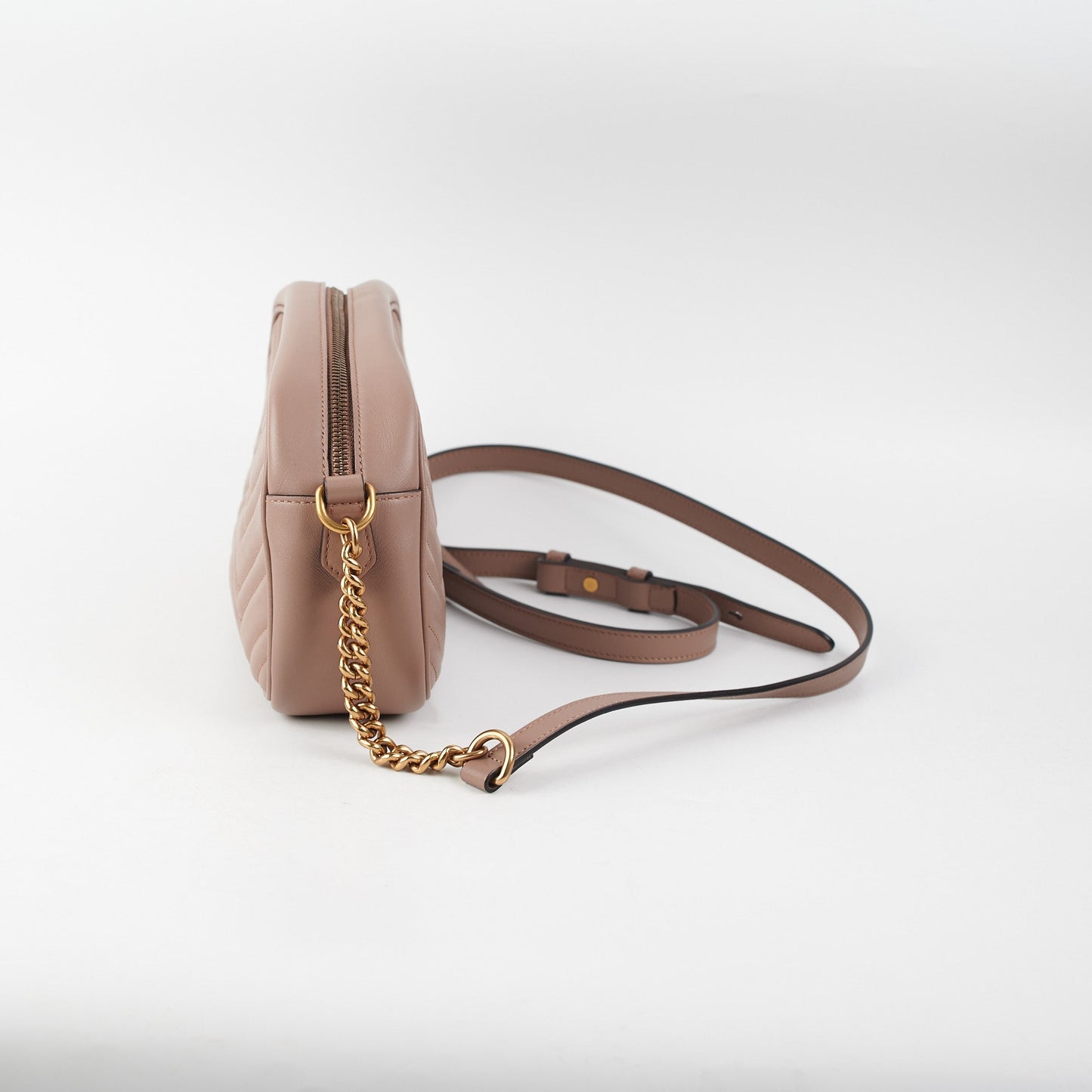 Gucci Marmont Shoulder Bag Dusty Pink Small Crossbody Bag