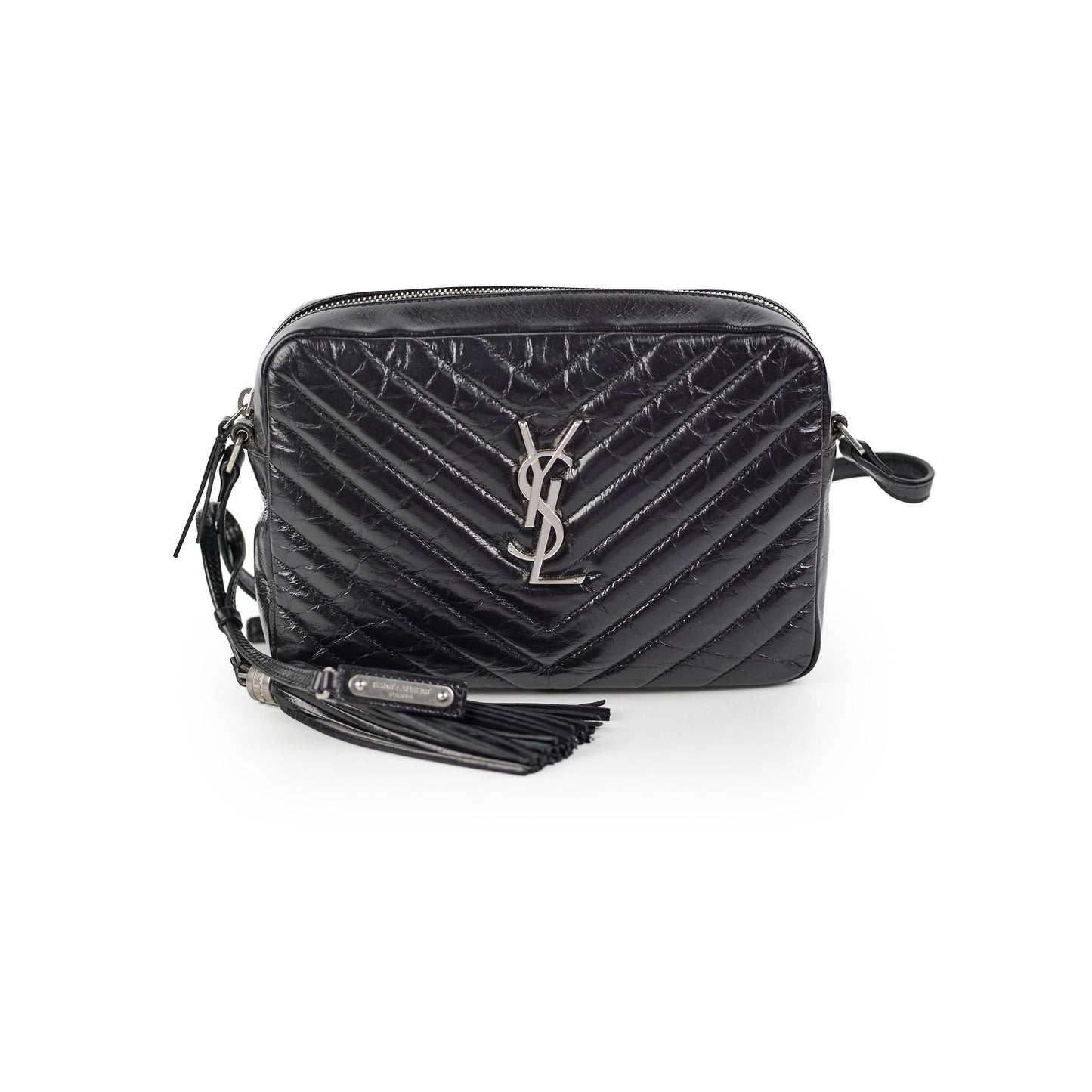 YSL Saint Laurent Lou Camera Bag Black Crossbody Bag 6