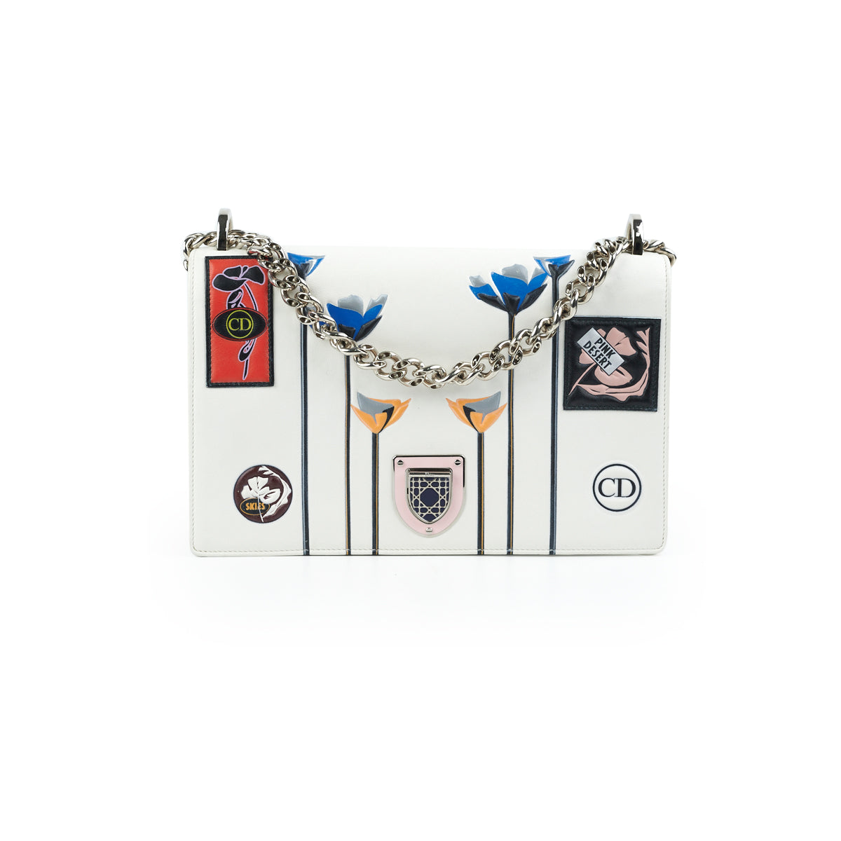 Dior ama Paradise Print Crossbody Bag White