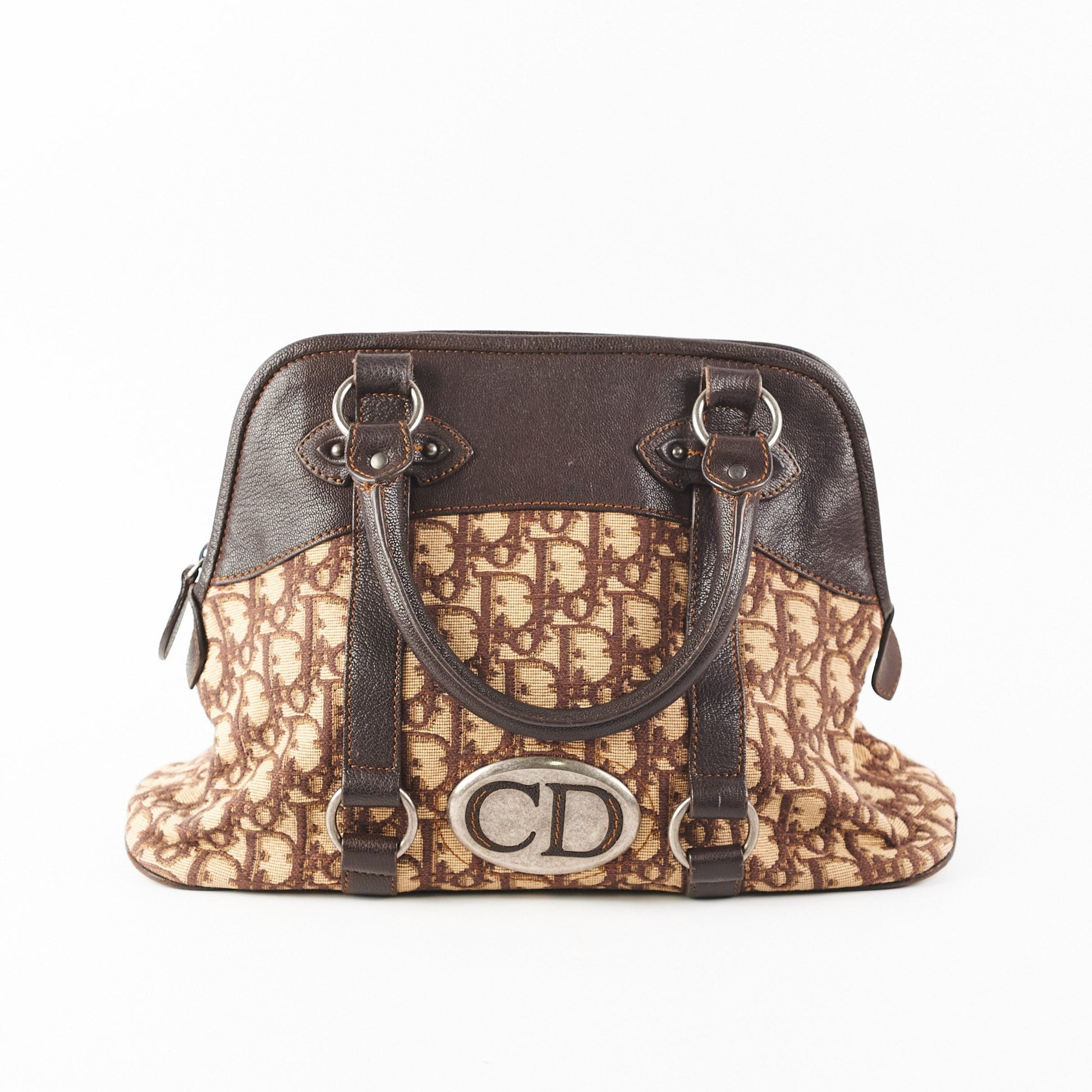 Dior Trotter Travel Bag Brown Beige Tote Bag