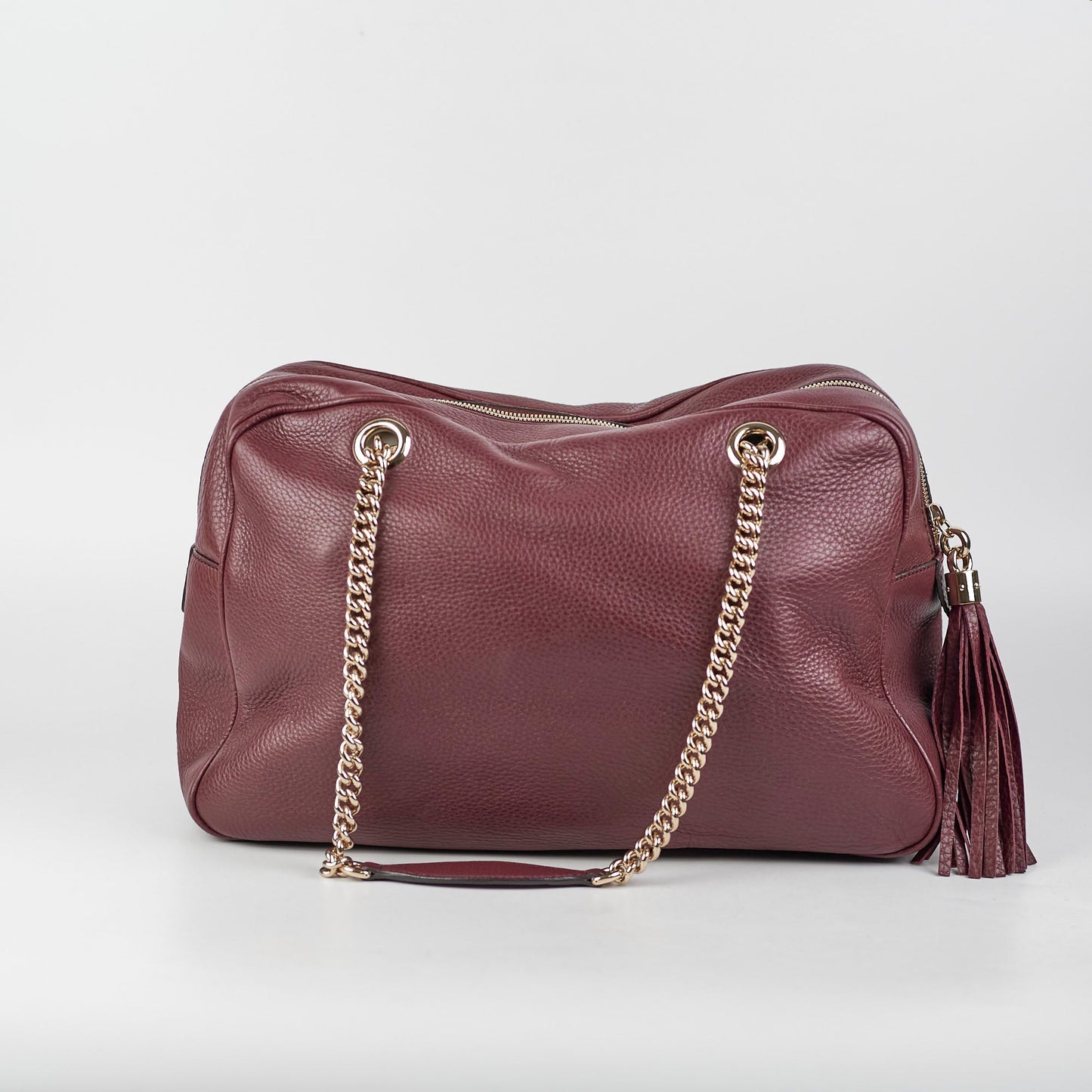 Gucci Soho Bag Burgundy Medium Chain Shoulder Bag
