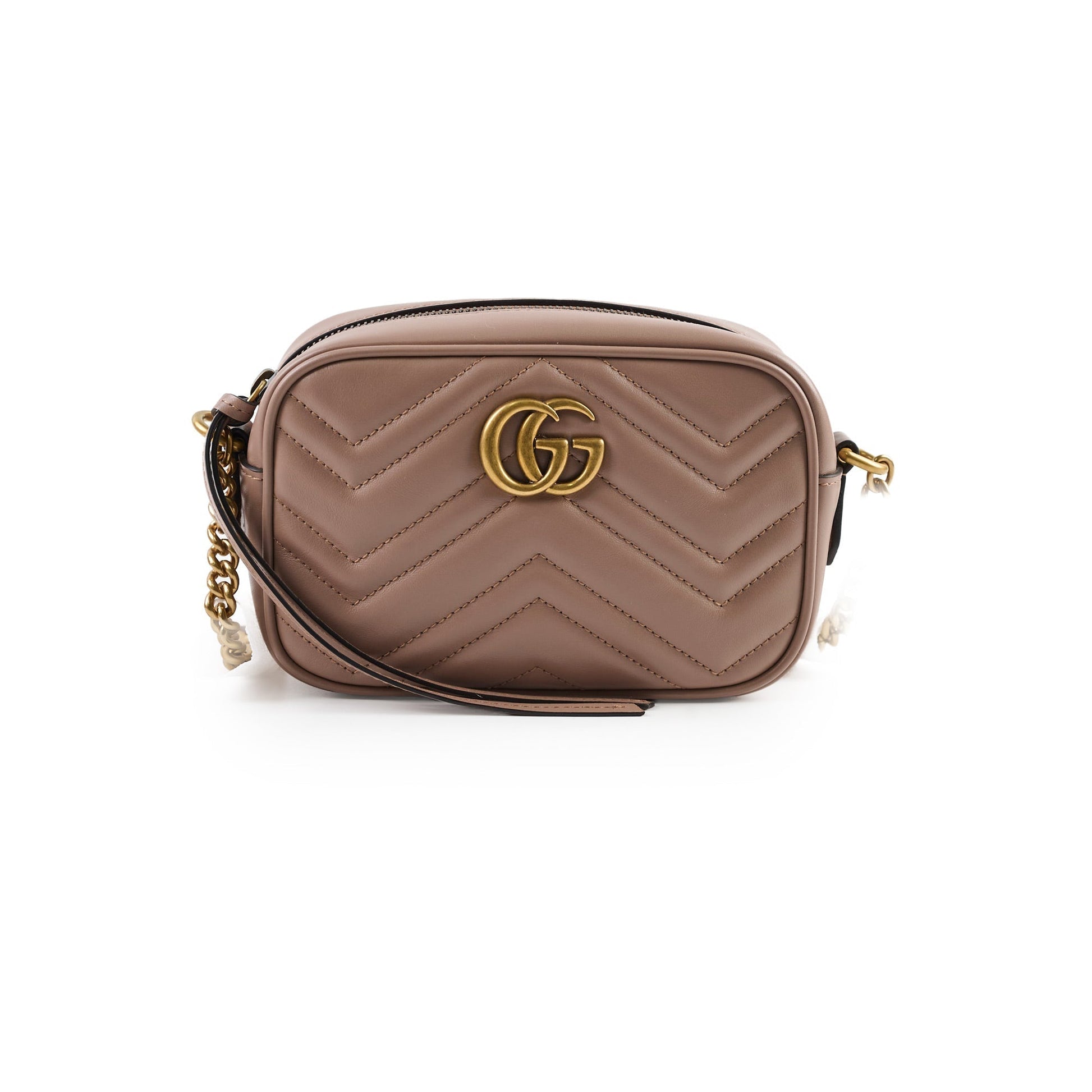 Gucci Marmont Shoulder Bag Pink Mini Crossbody Bag