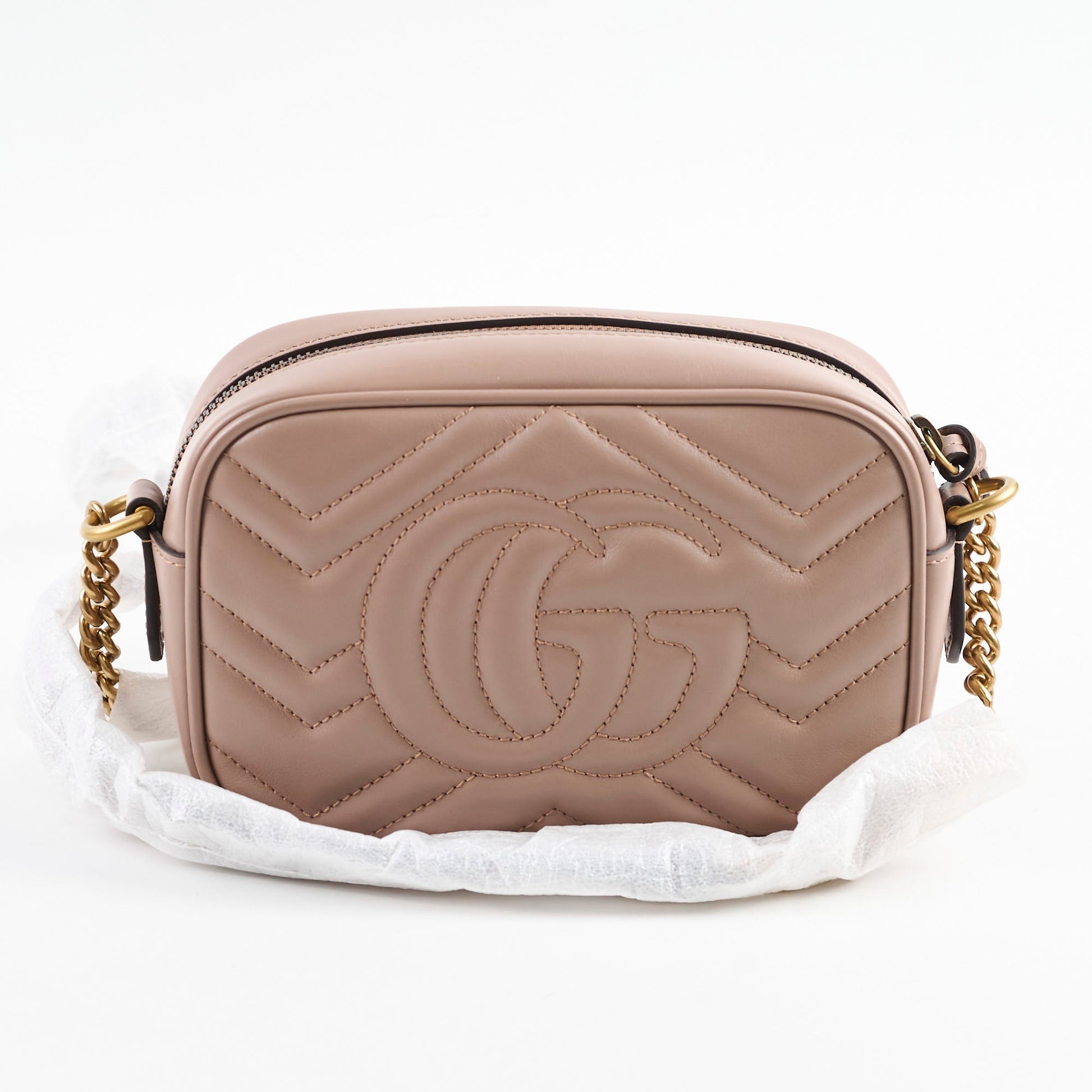 Gucci Marmont Shoulder Bag Pink Mini Crossbody Bag