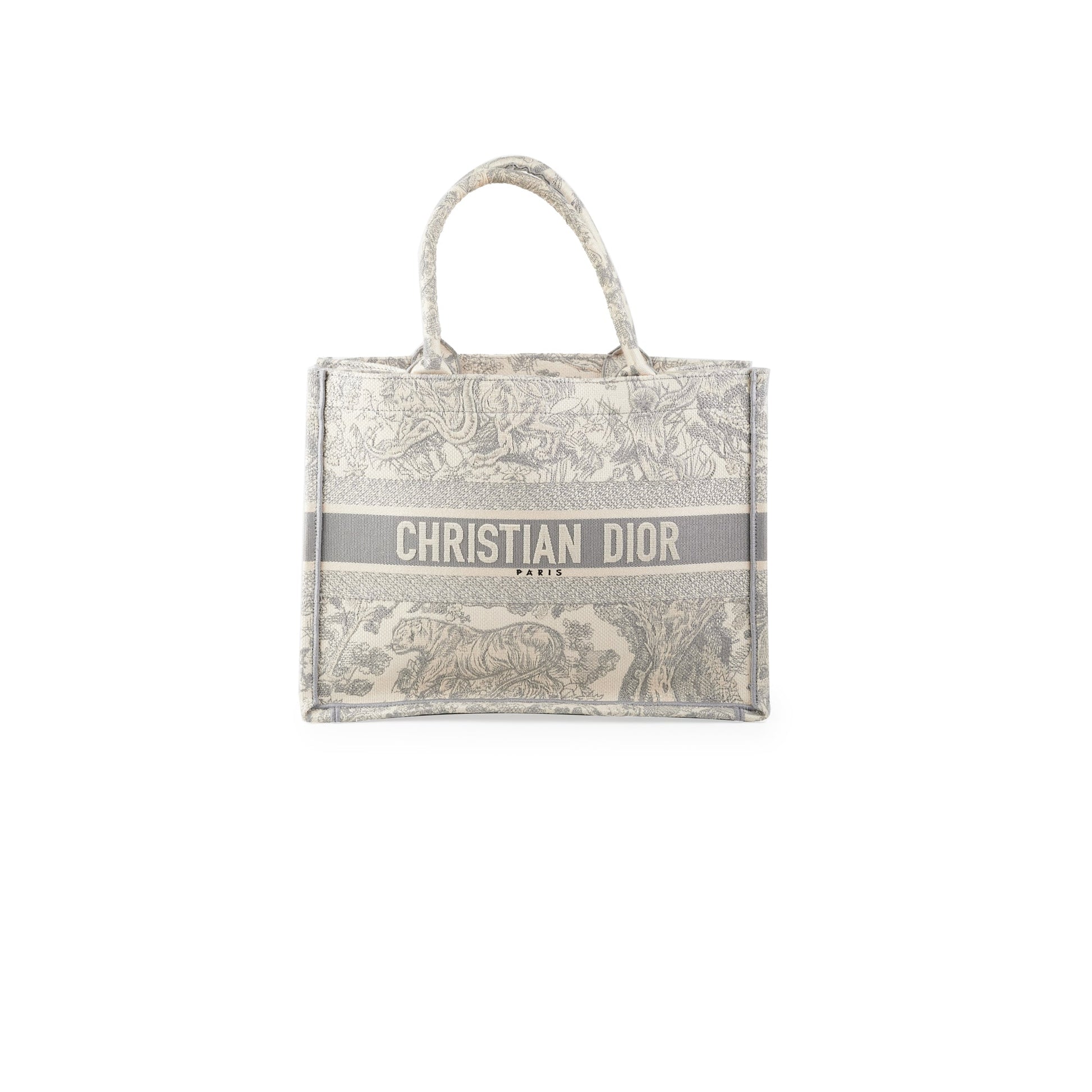 Dior Book Tote Gray Medium Tote Bag