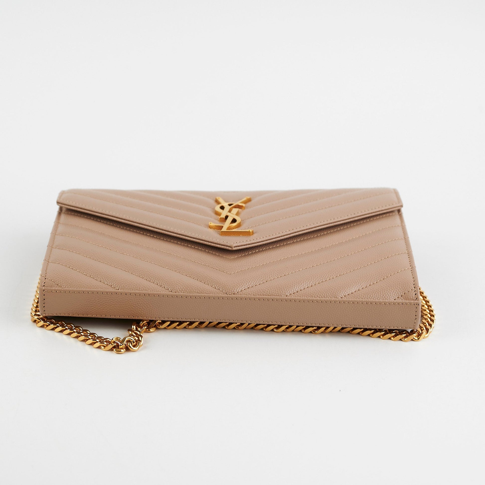 YSL Saint Laurent Envelope Crossbody Bag Beige Medium Envelope Medium Beige