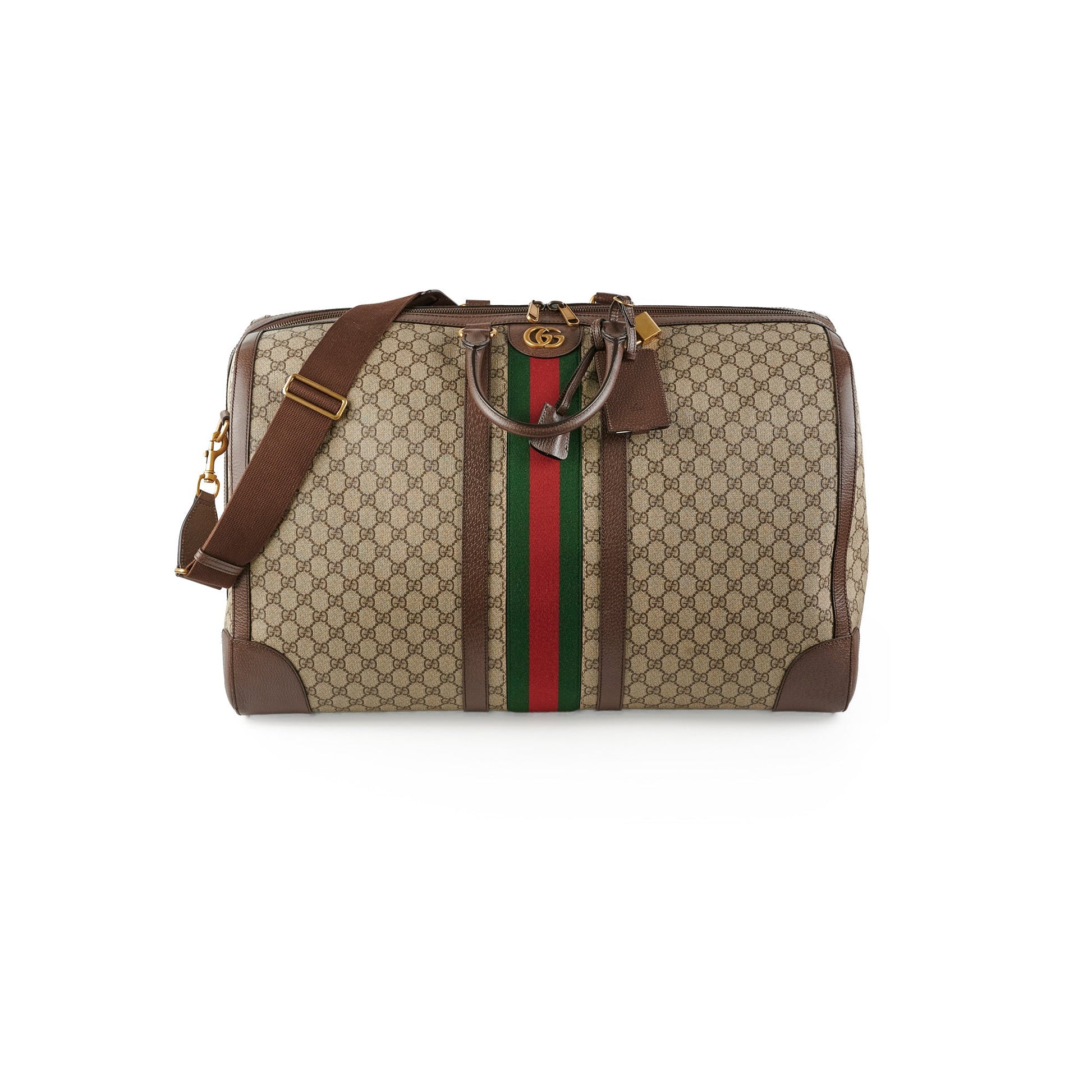 Gucci Luggage Duffle Travel Bag Monogram
