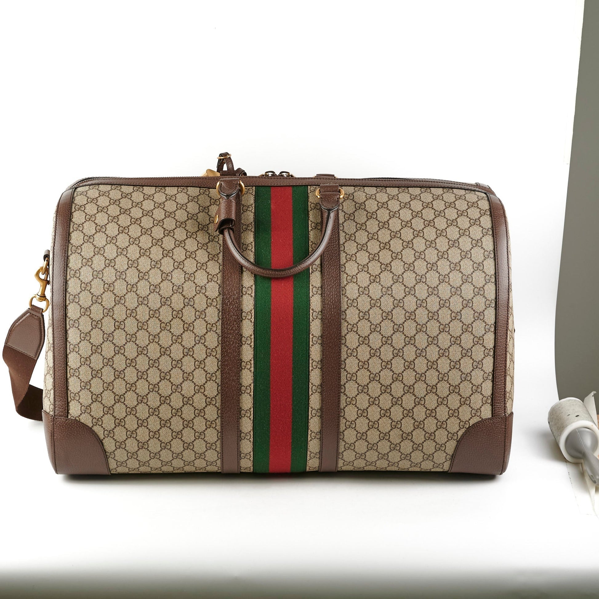 Gucci Luggage Duffle Travel Bag Monogram