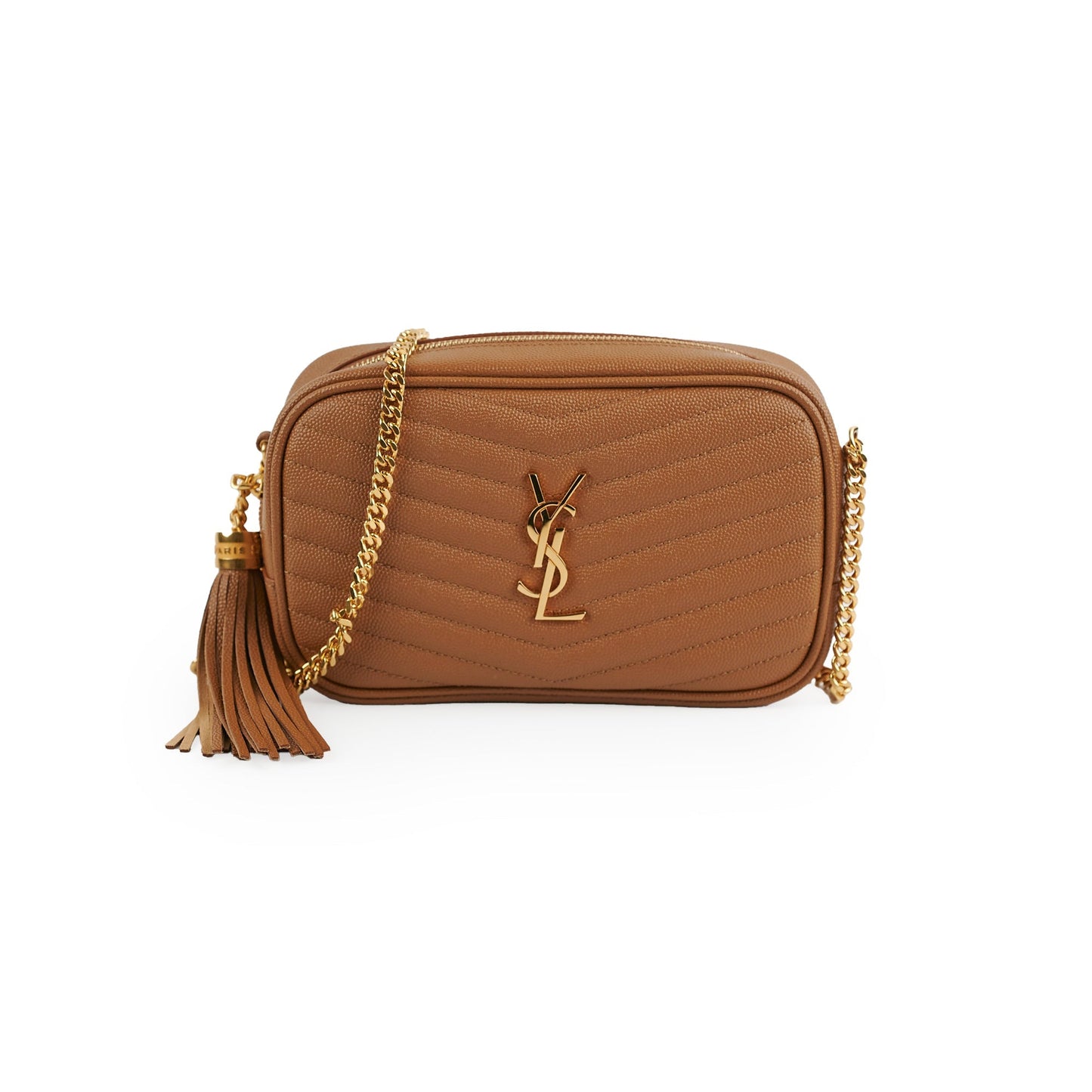YSL Saint Laurent Lou Bag Tan Mini Crossbody Bag