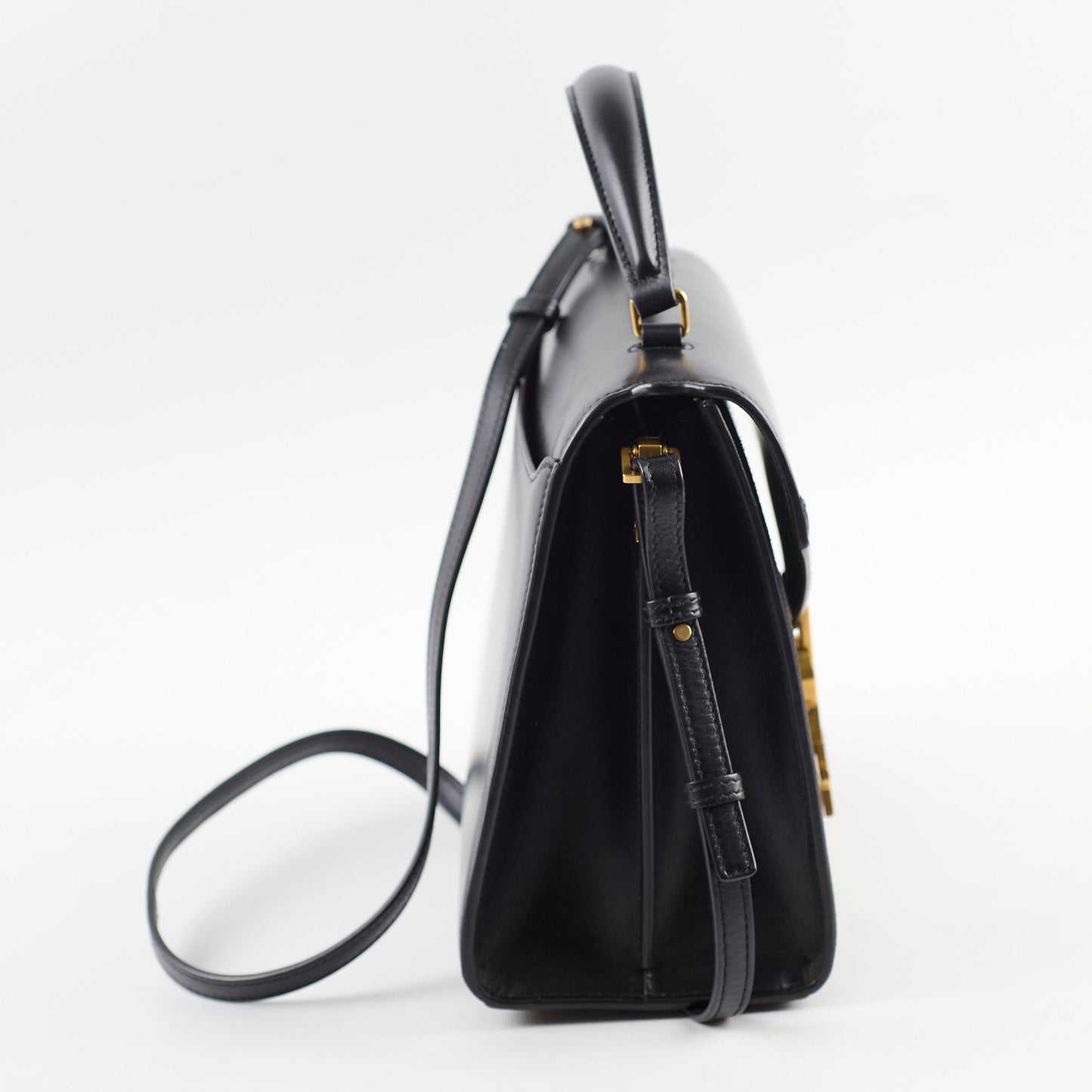 YSL Saint Laurent Cassandra Bag Black Medium Shoulder Bag